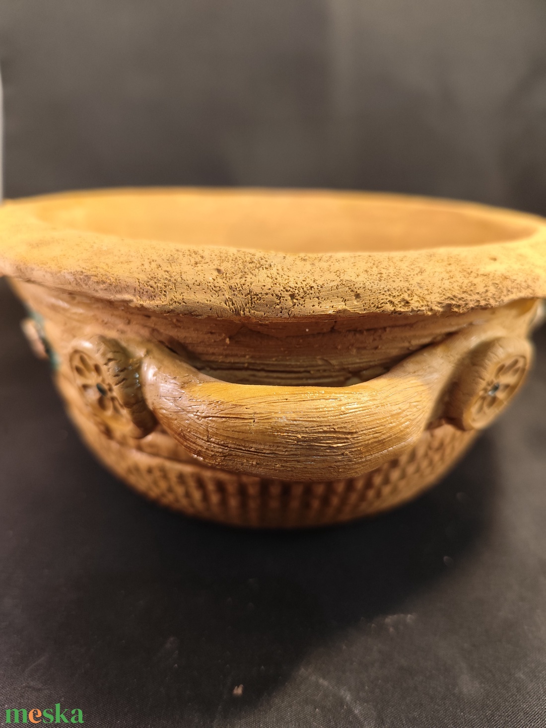 Kerámia virágkaspó - otthon & életmód - dekoráció - virágdísz és tartó - cserép & kaspó - Meska.hu