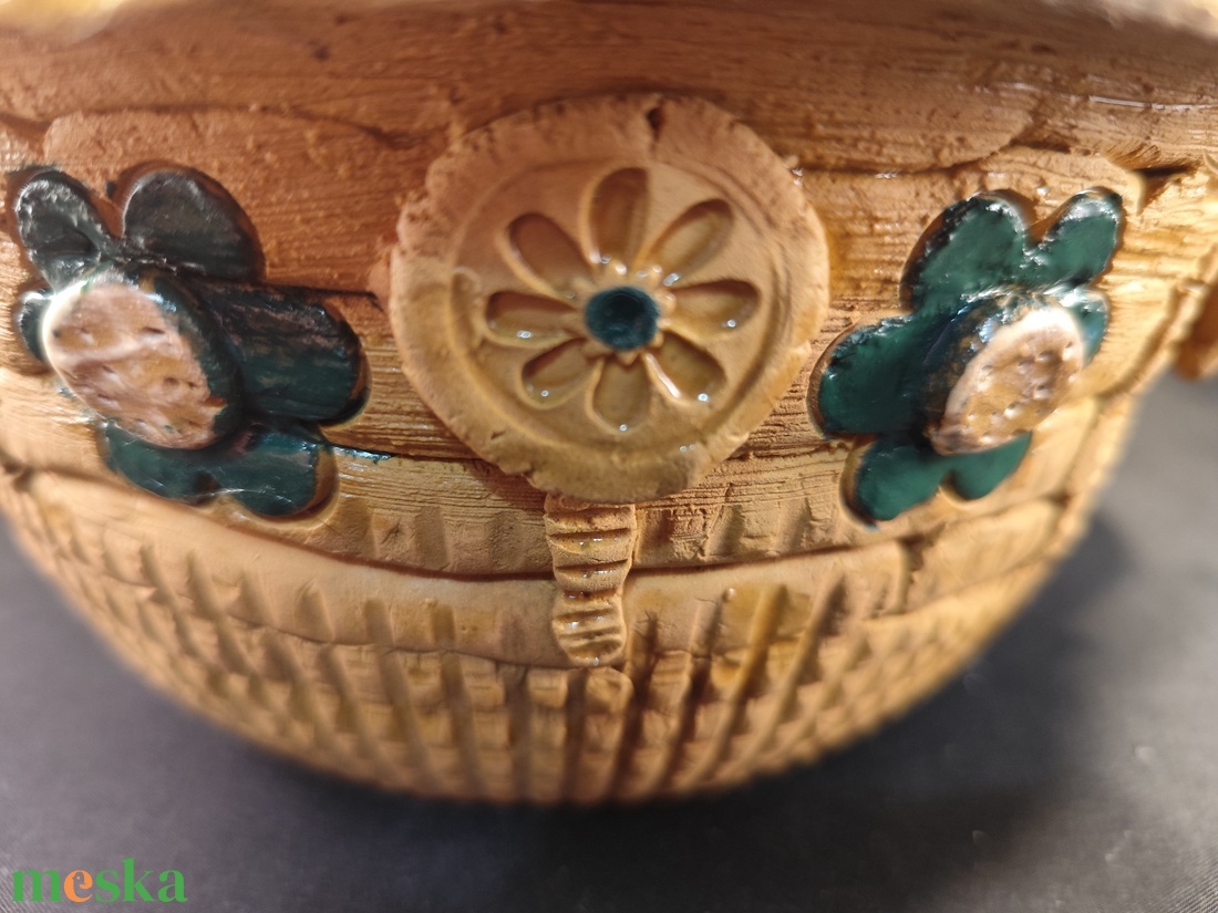 Kerámia virágkaspó - otthon & életmód - dekoráció - virágdísz és tartó - cserép & kaspó - Meska.hu