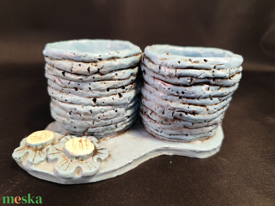 Kerámia tolltartó - otthon & életmód - fürdőszoba - fogkefetartó - Meska.hu