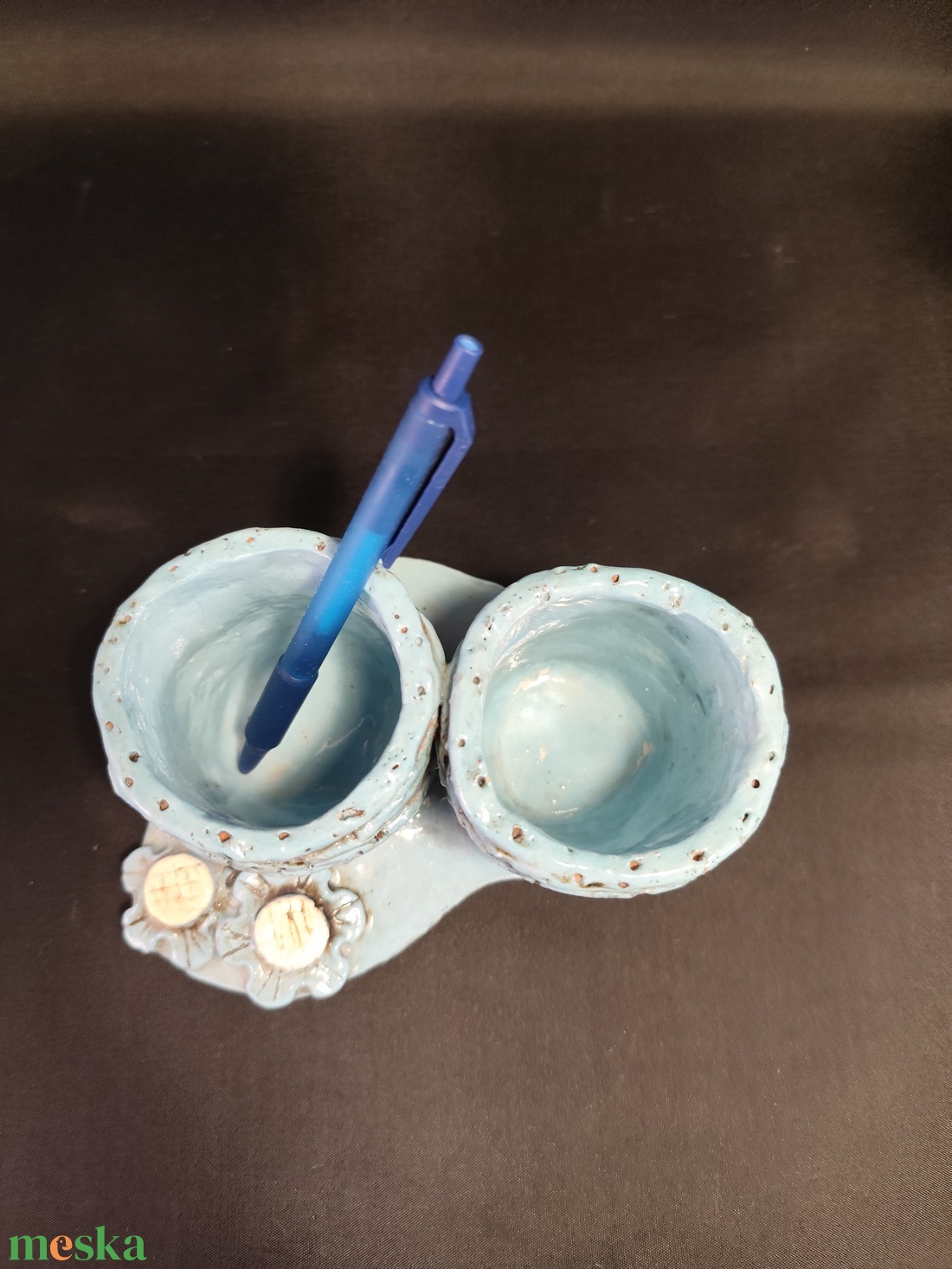 Kerámia tolltartó - otthon & életmód - fürdőszoba - fogkefetartó - Meska.hu