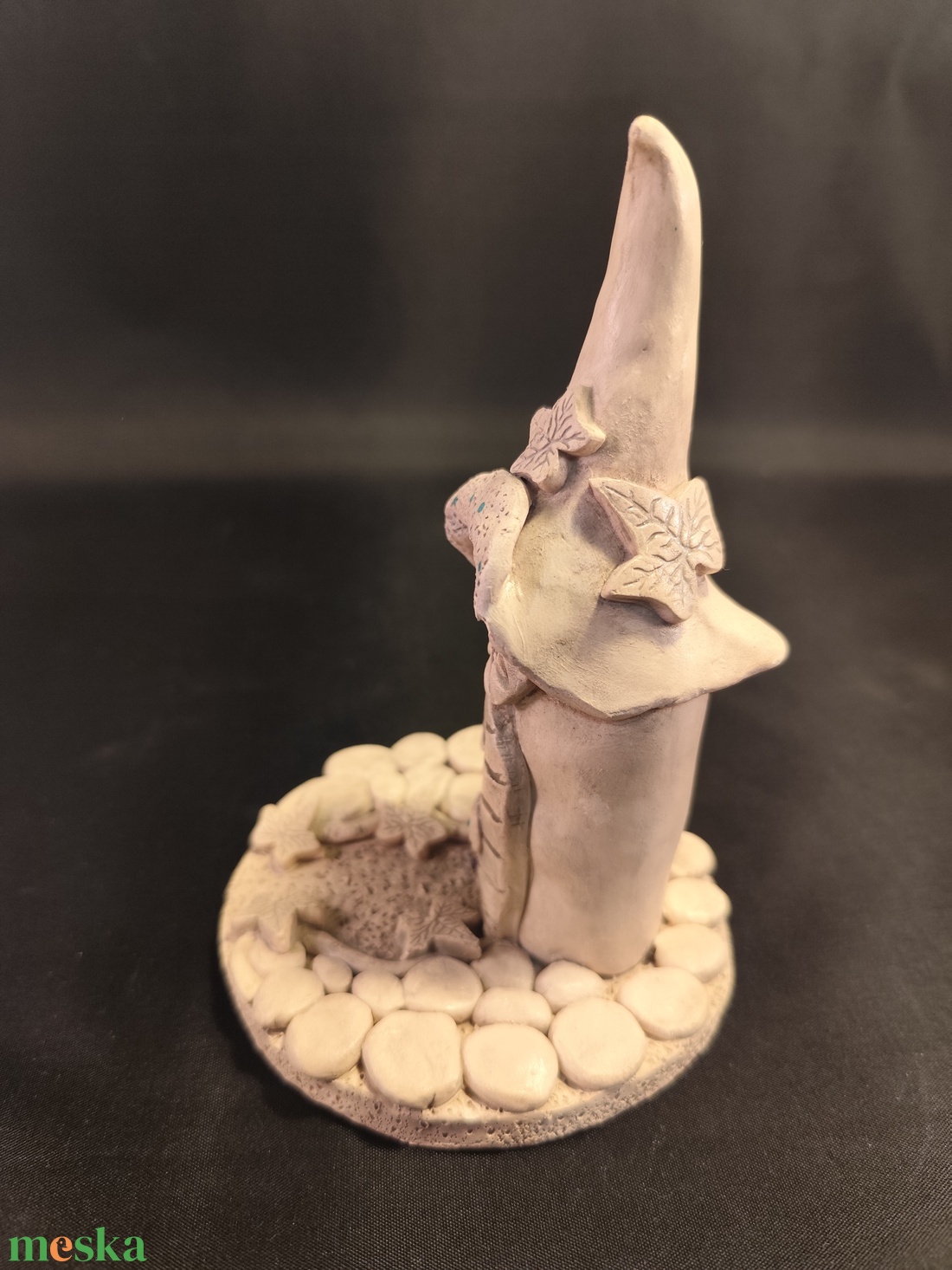 Kerámia gyertyatartó borostyán - otthon & életmód - gyertya, illat, aroma - gyertyatartó - Meska.hu