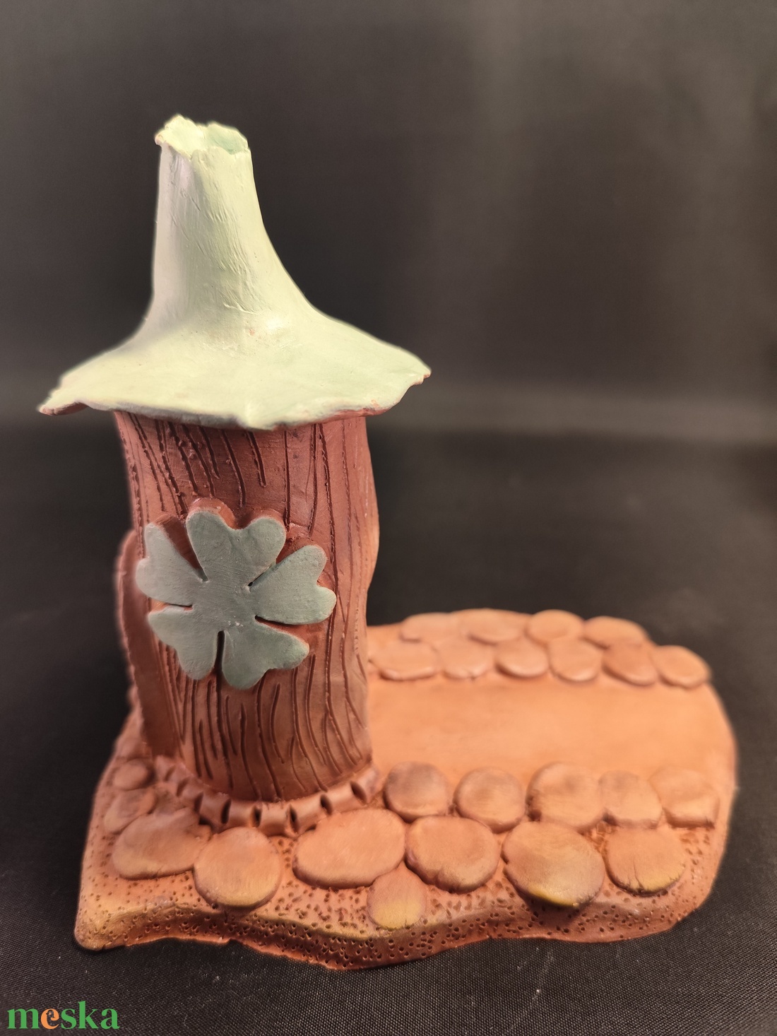 Kerámia füstölő zöld - otthon & életmód - dekoráció - spiritualitás - füstölő és füstölőtartó - Meska.hu