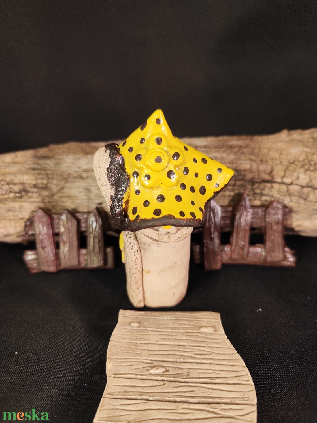 Kerámia tündérkert sárga - otthon & életmód - ház & kert - kerti dísz - Meska.hu