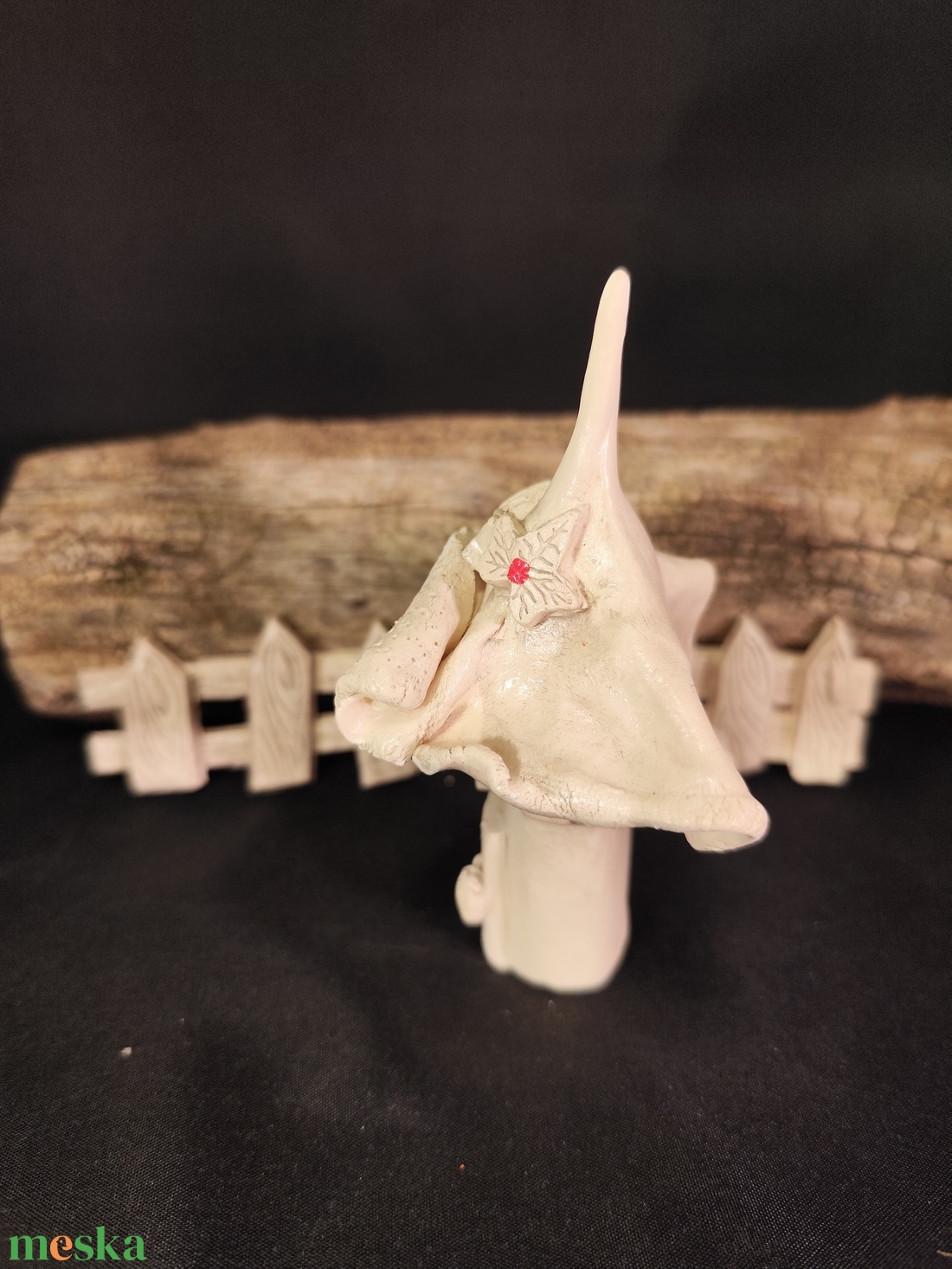 Kerámia tündérkert piros - otthon & életmód - ház & kert - kerti dísz - Meska.hu