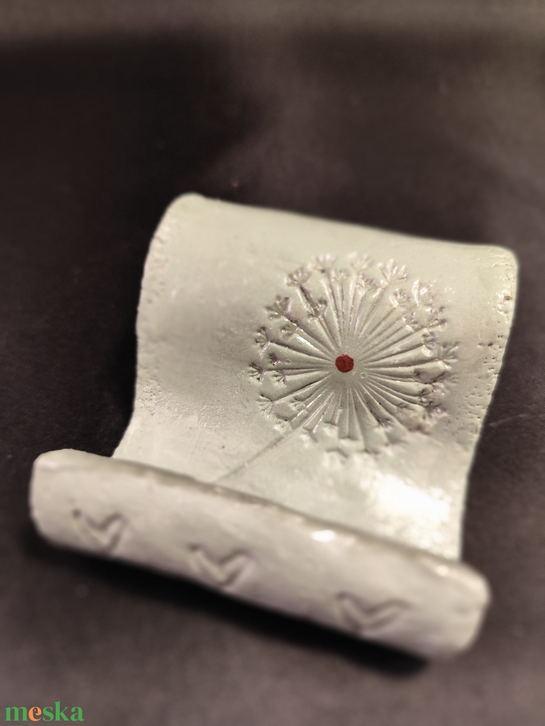 Kerámia telefontaró zöld virágos - táska & tok - pénztárca & más tok - telefontok - Meska.hu