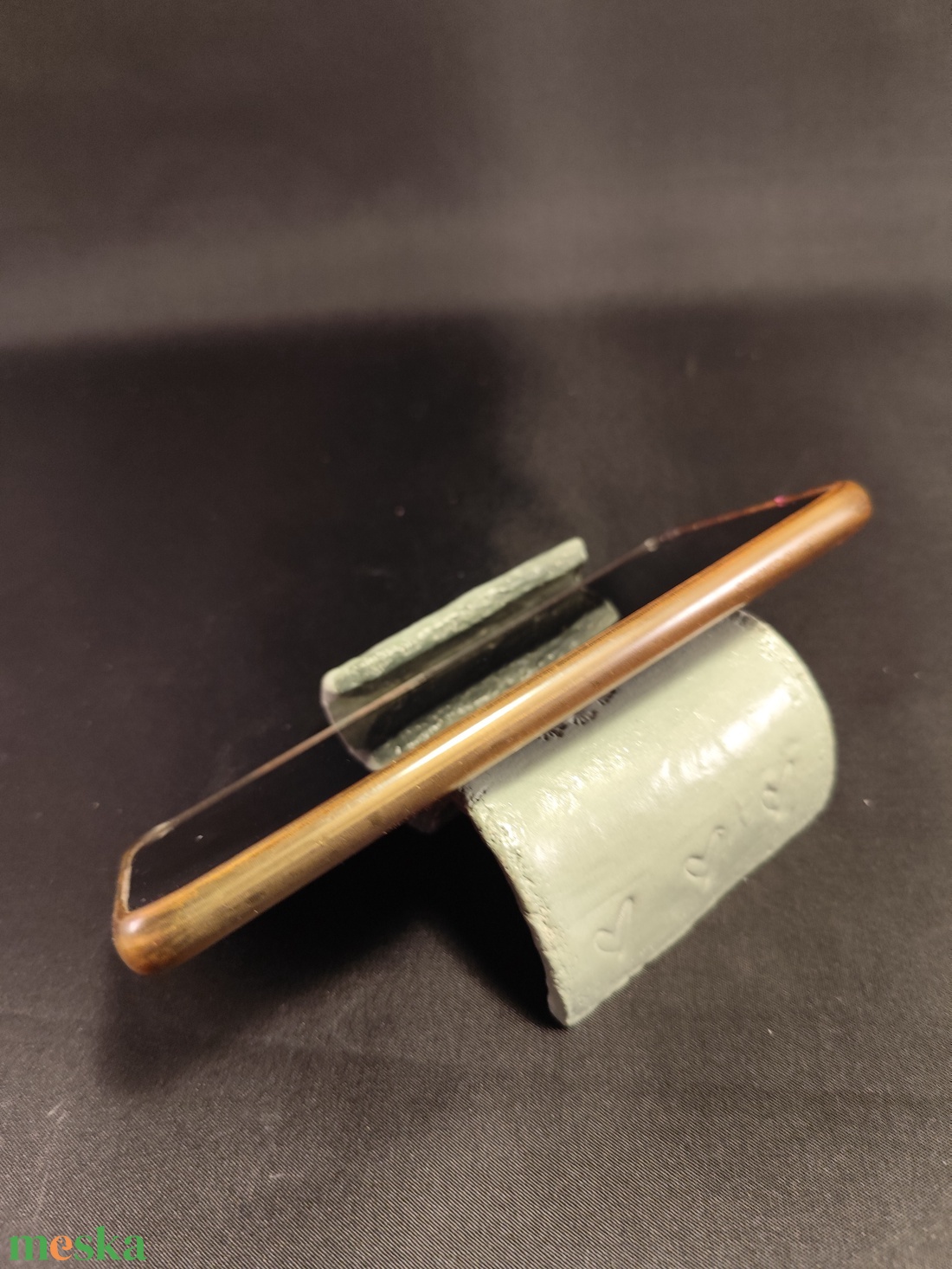 Kerámia telefontaró zöld virágos - táska & tok - pénztárca & más tok - telefontok - Meska.hu