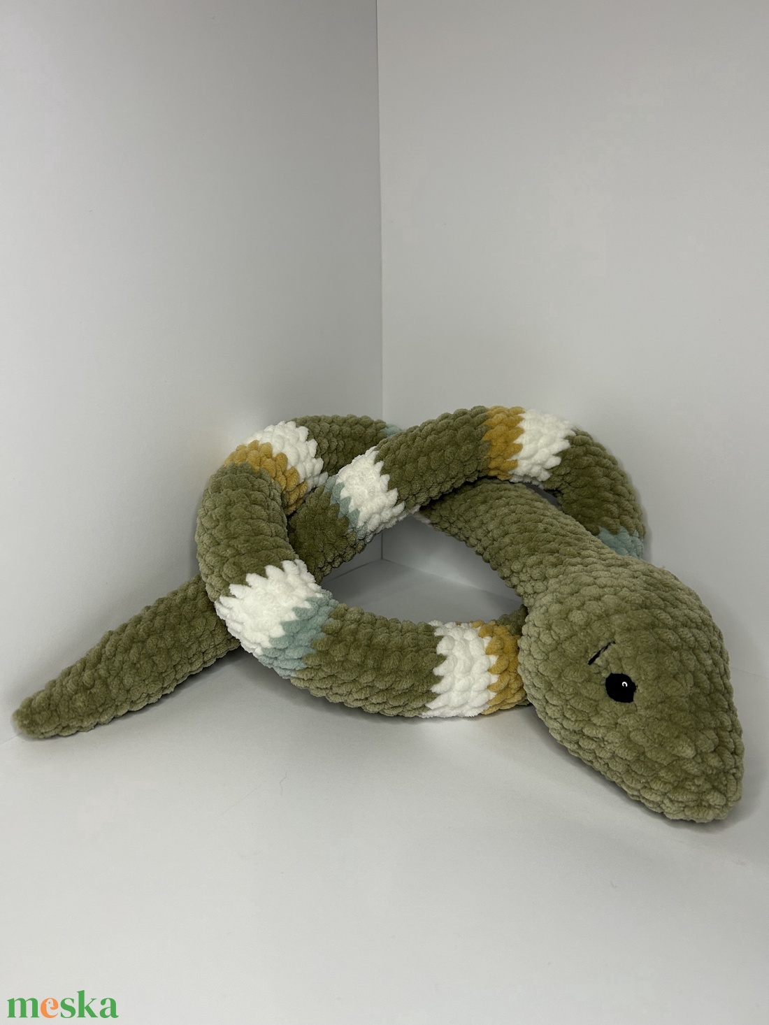 Horgolt plüss kígyó �� - játék & sport - plüssállat & játékfigura - más figura - Meska.hu