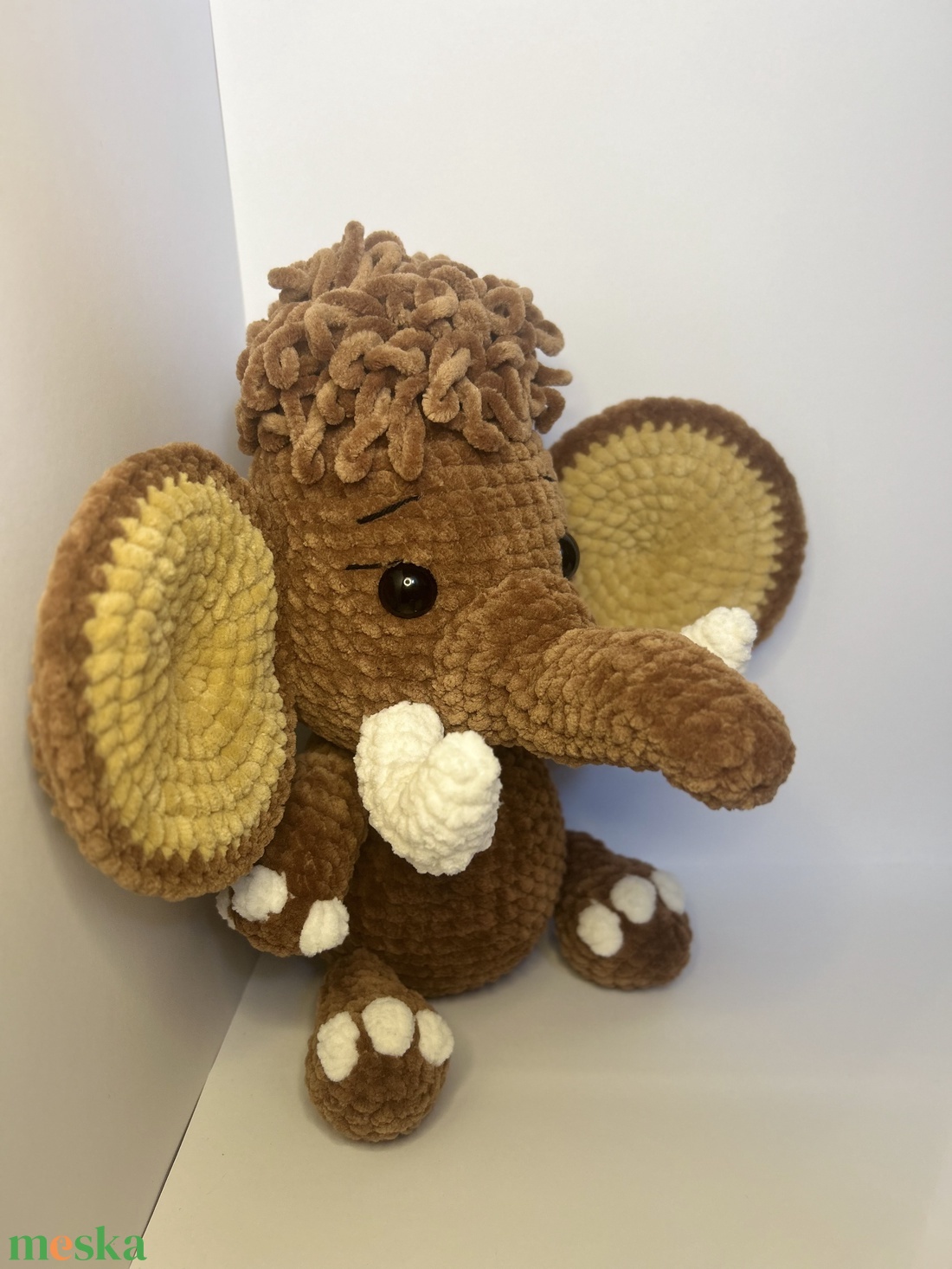 Horgolt plüss mamut  - játék & sport - plüssállat & játékfigura - más figura - Meska.hu