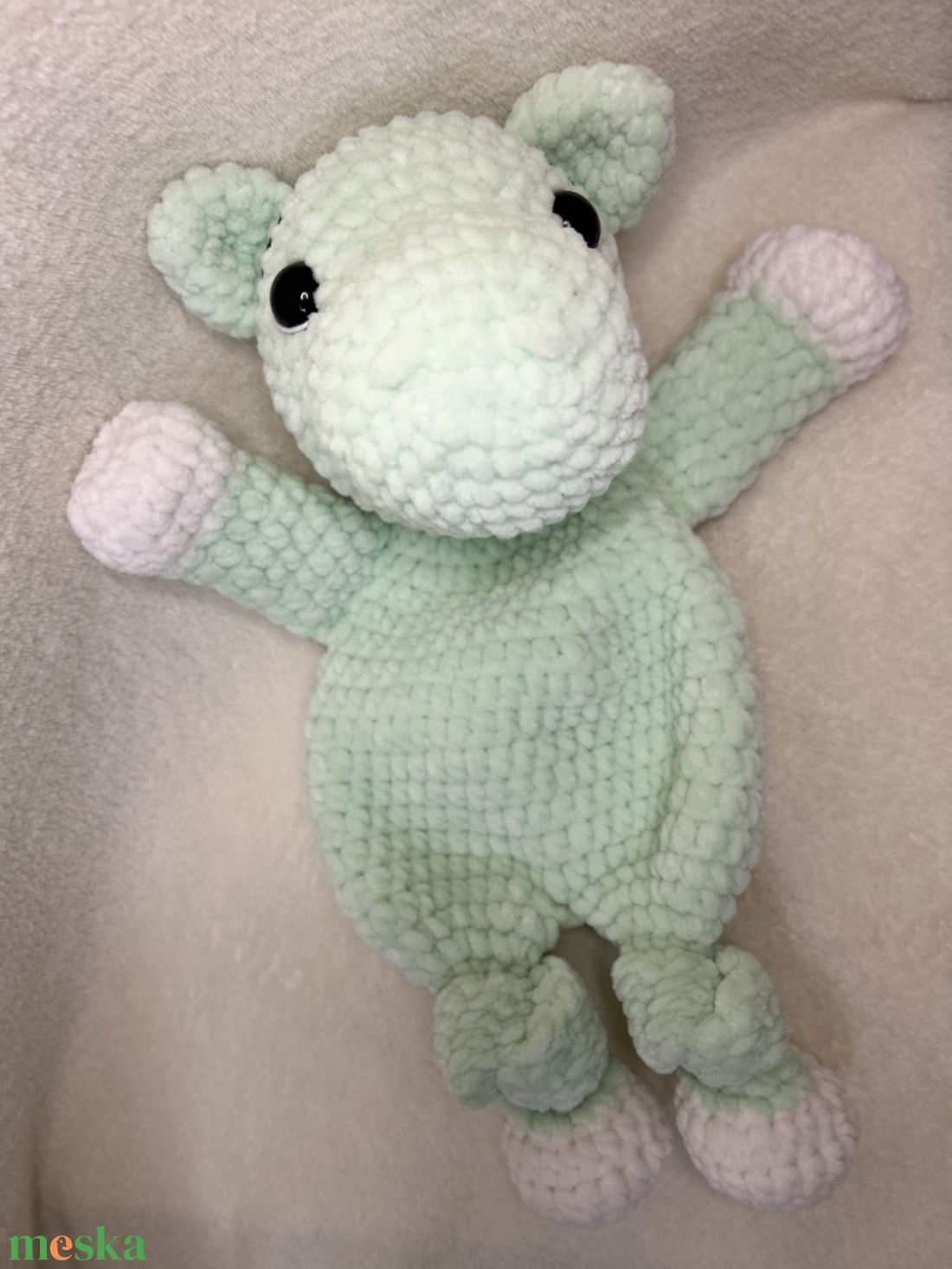 Horgolt plüss viziló szundipajti � - játék & sport - plüssállat & játékfigura - más figura - Meska.hu