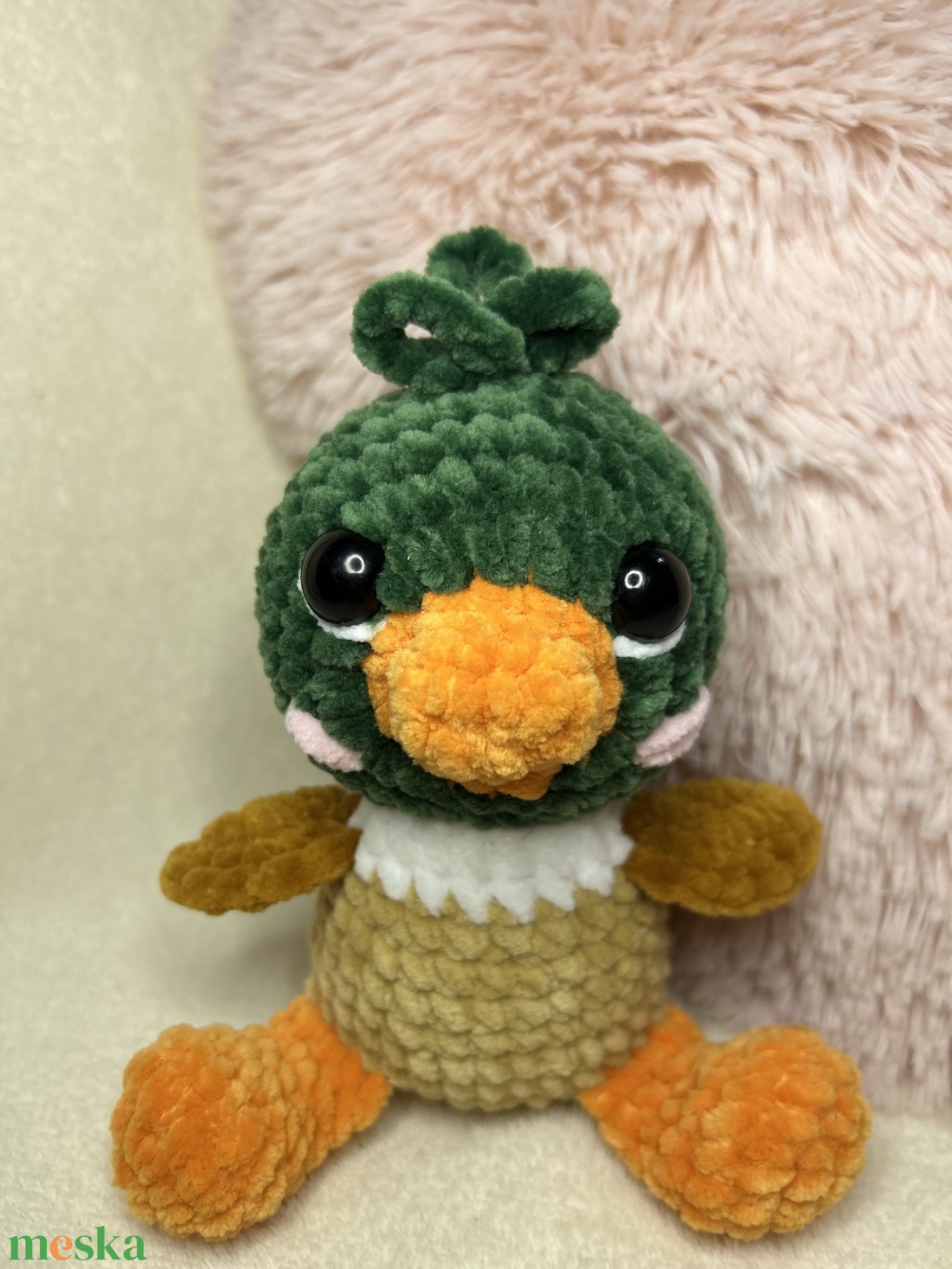 Horgolt plüss kacsa  - játék & sport - plüssállat & játékfigura - más figura - Meska.hu