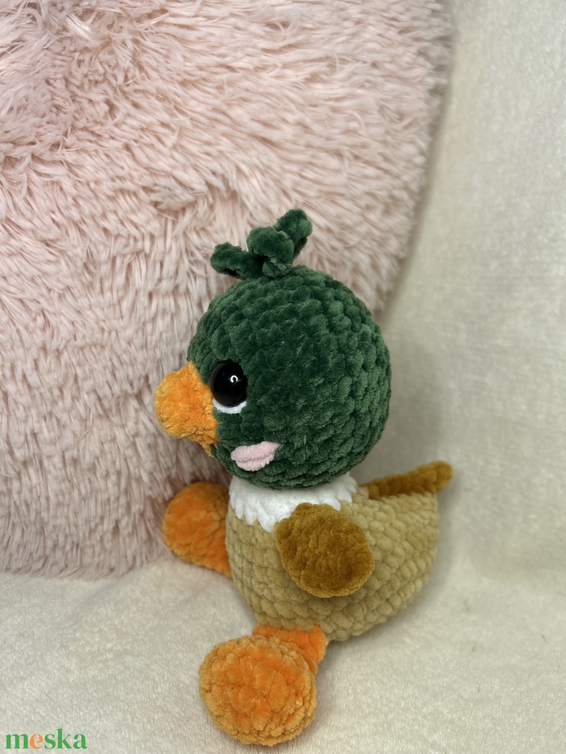 Horgolt plüss kacsa  - játék & sport - plüssállat & játékfigura - más figura - Meska.hu