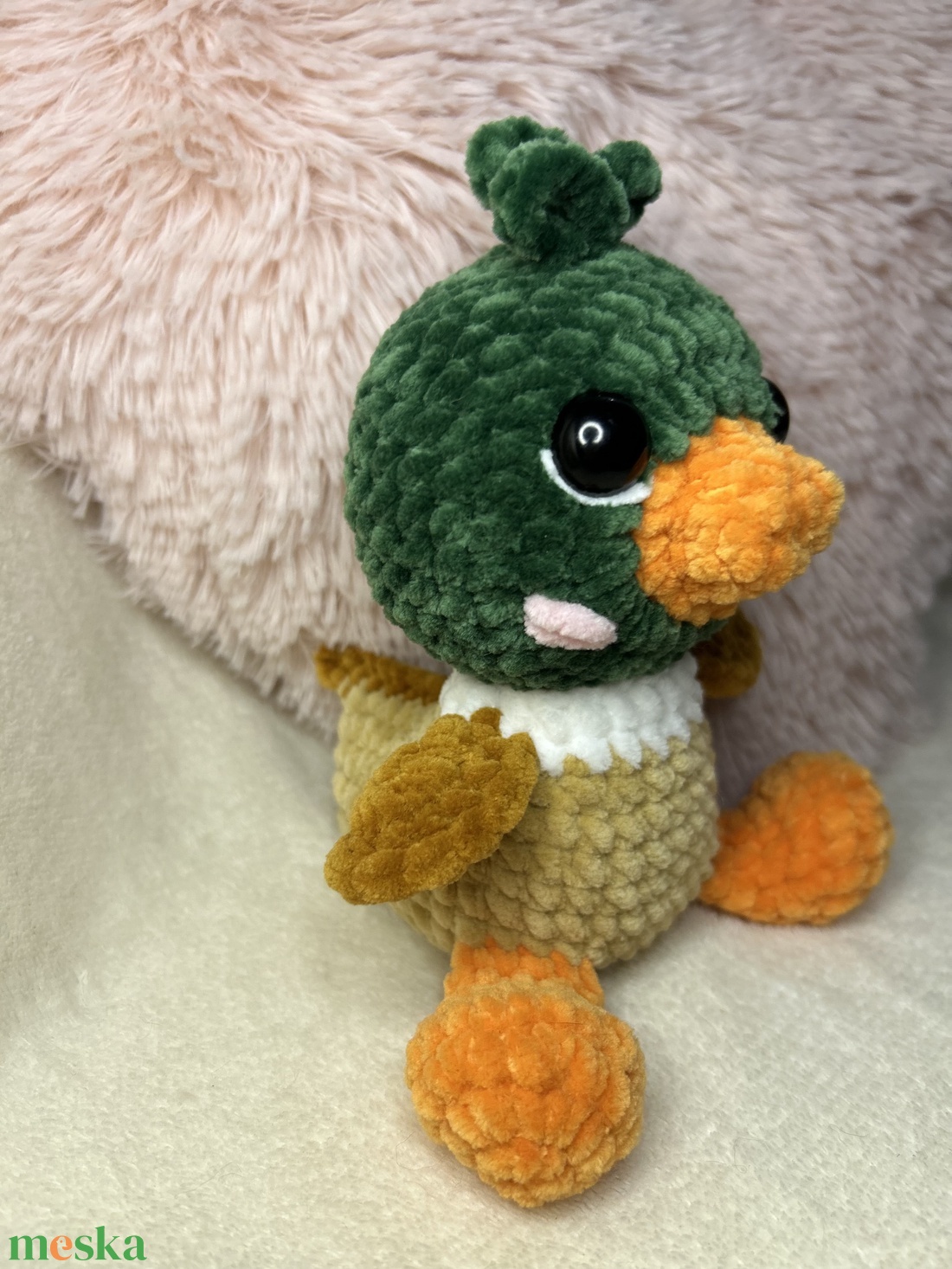 Horgolt plüss kacsa  - játék & sport - plüssállat & játékfigura - más figura - Meska.hu