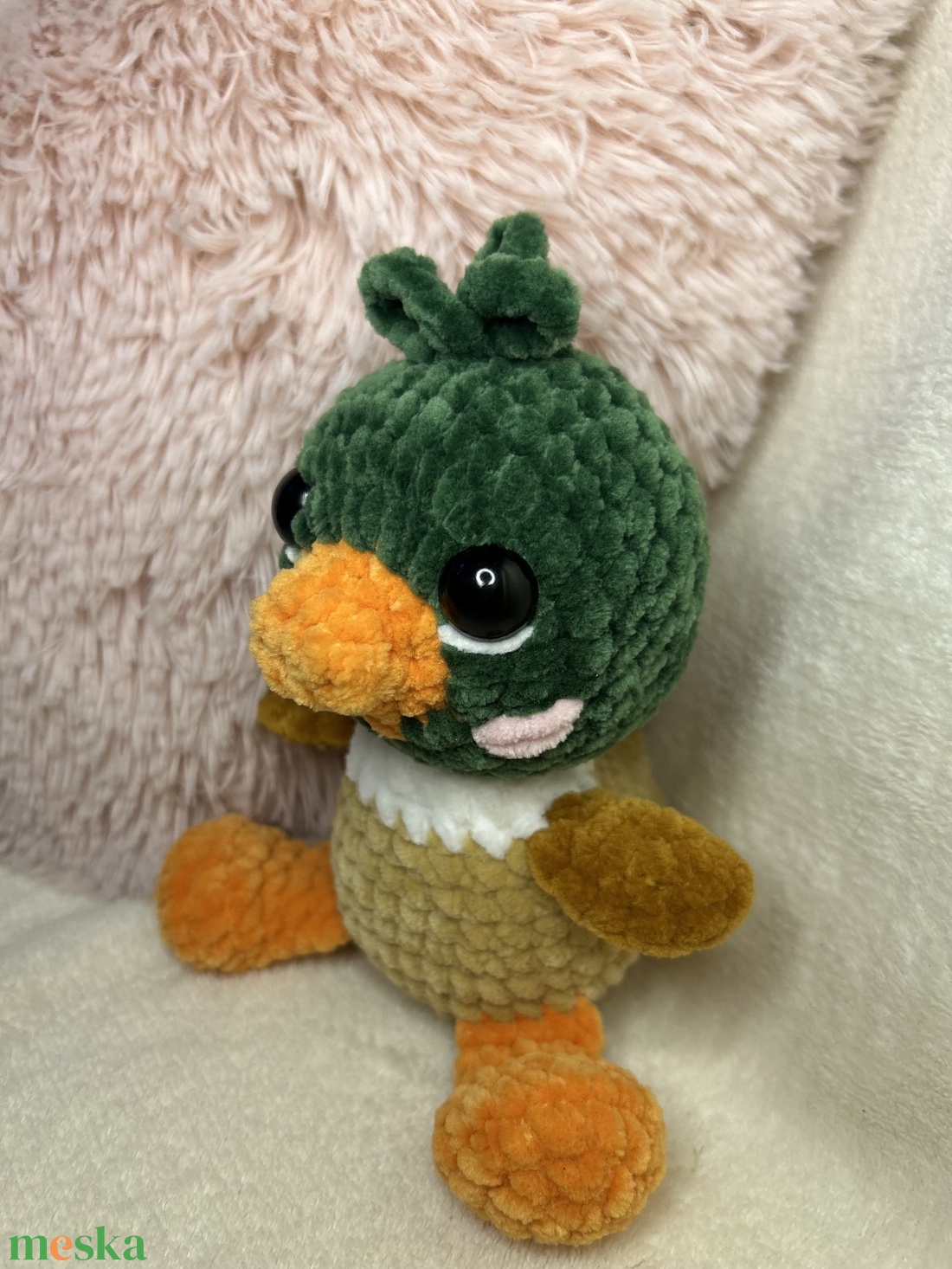 Horgolt plüss kacsa  - játék & sport - plüssállat & játékfigura - más figura - Meska.hu