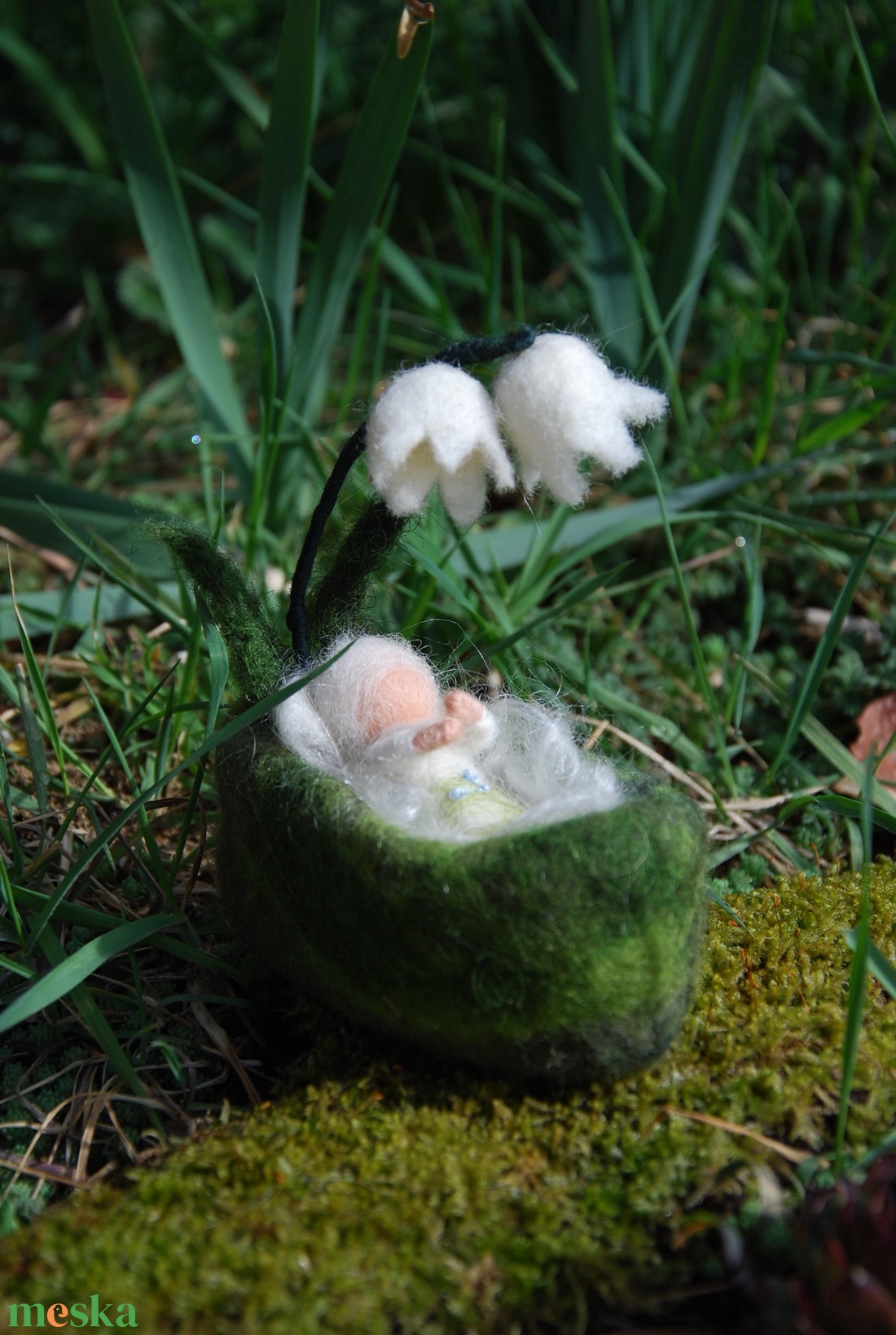 Virágbaba bölcsőben - játék & sport - készségfejlesztő és logikai játék - készségfejlesztő és logikai játék - Meska.hu