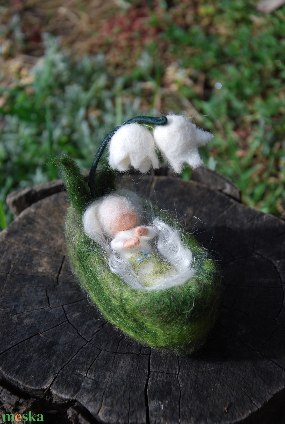 Virágbaba bölcsőben - játék & sport - készségfejlesztő és logikai játék - készségfejlesztő és logikai játék - Meska.hu