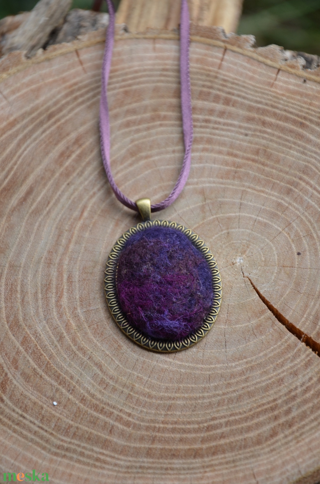 Nemez nyaklánc  - ékszer - nyaklánc - medálos nyaklánc - Meska.hu