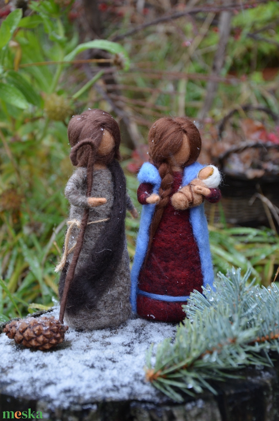 Szent család - karácsony - mikulás - mikulás beltéri dekoráció - Meska.hu