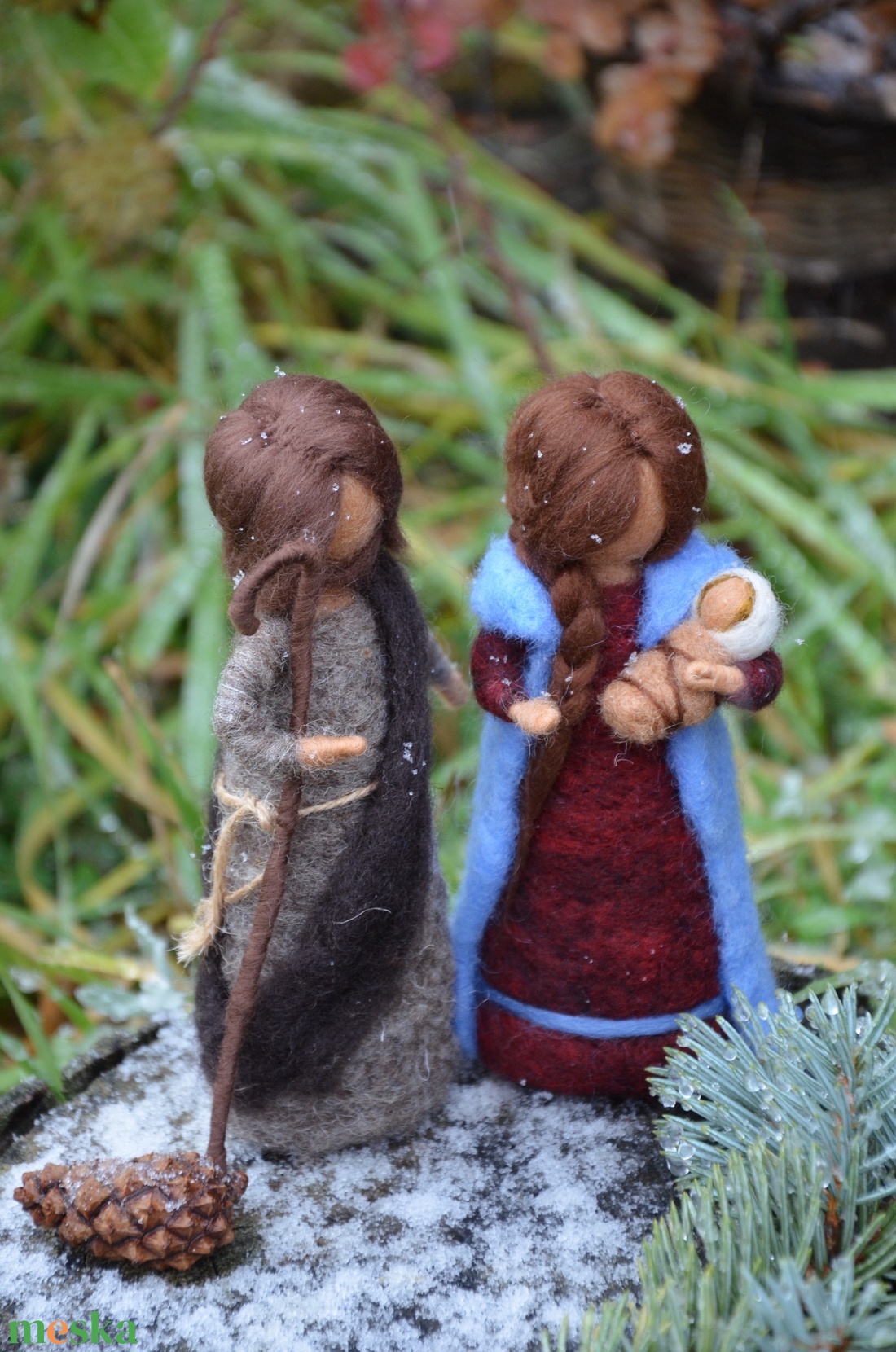 Szent család - karácsony - mikulás - mikulás beltéri dekoráció - Meska.hu