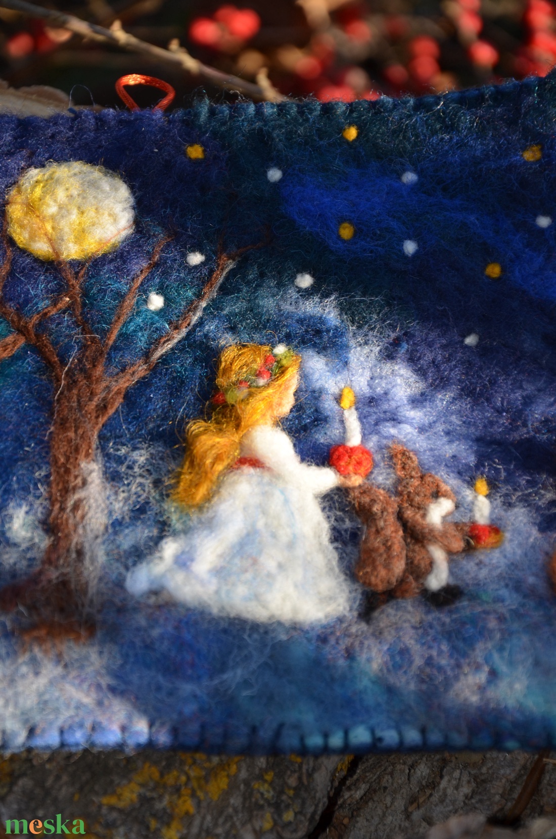 Angyalok télen - játék & sport - készségfejlesztő és logikai játék - montessori szivárvány, waldorf játékok - Meska.hu