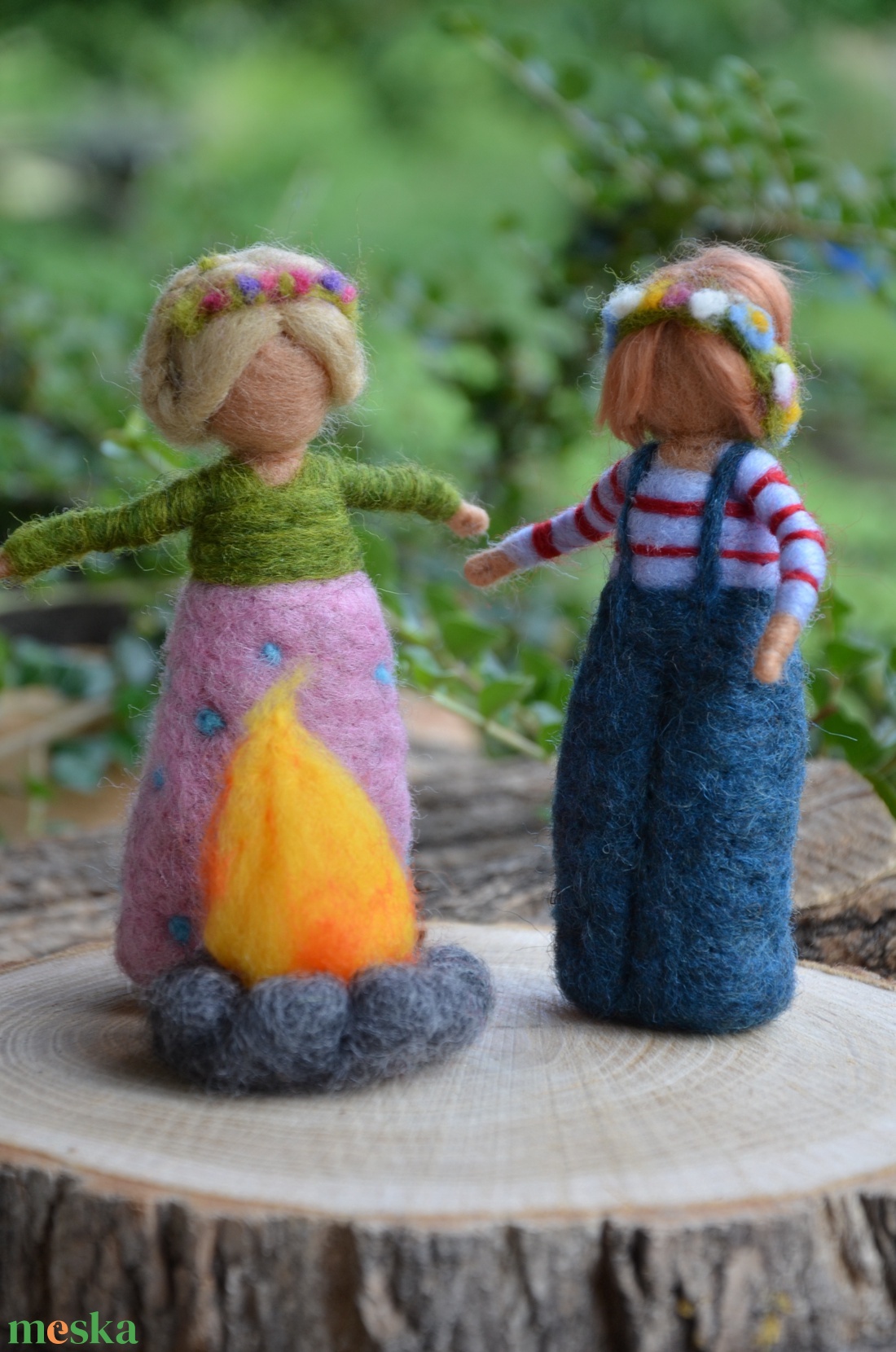 Tűzugrás  - karácsony - mikulás - mikulás beltéri dekoráció - Meska.hu