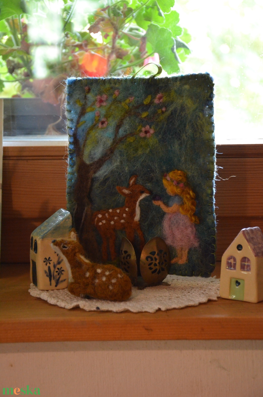 Őzikés kép - játék & sport - készségfejlesztő és logikai játék - montessori szivárvány, waldorf játékok - Meska.hu