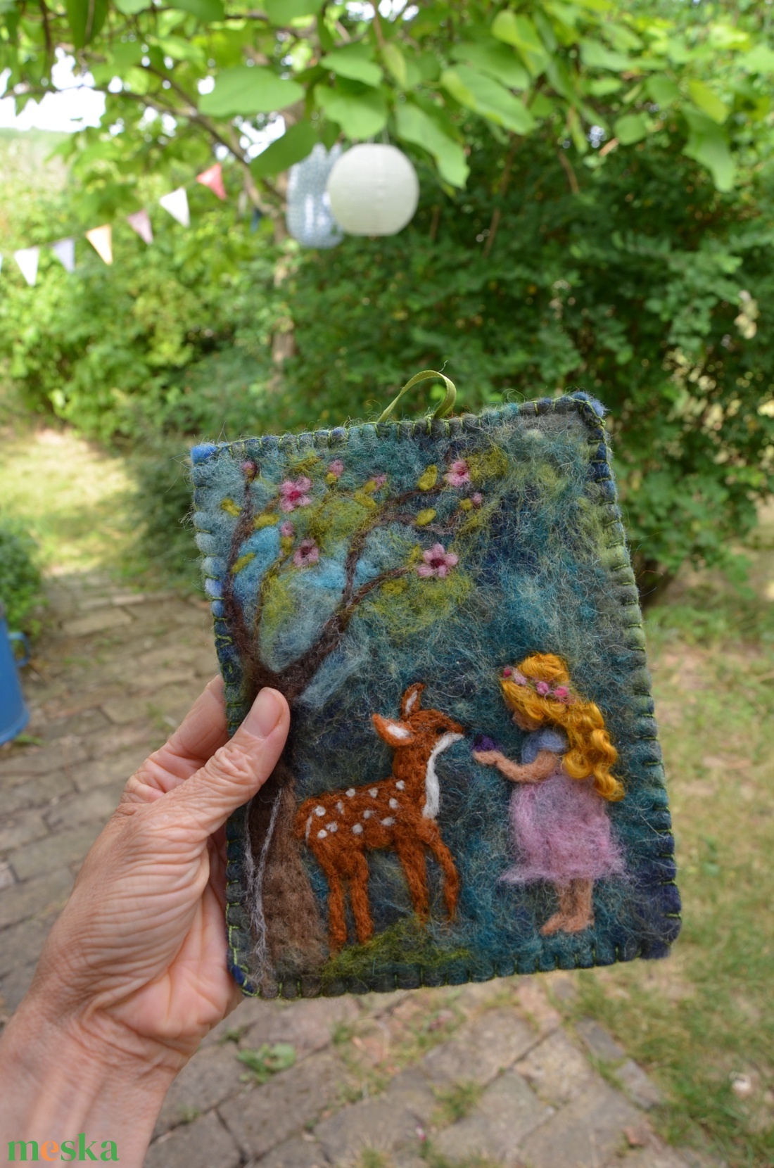 Őzikés kép - játék & sport - készségfejlesztő és logikai játék - montessori szivárvány, waldorf játékok - Meska.hu