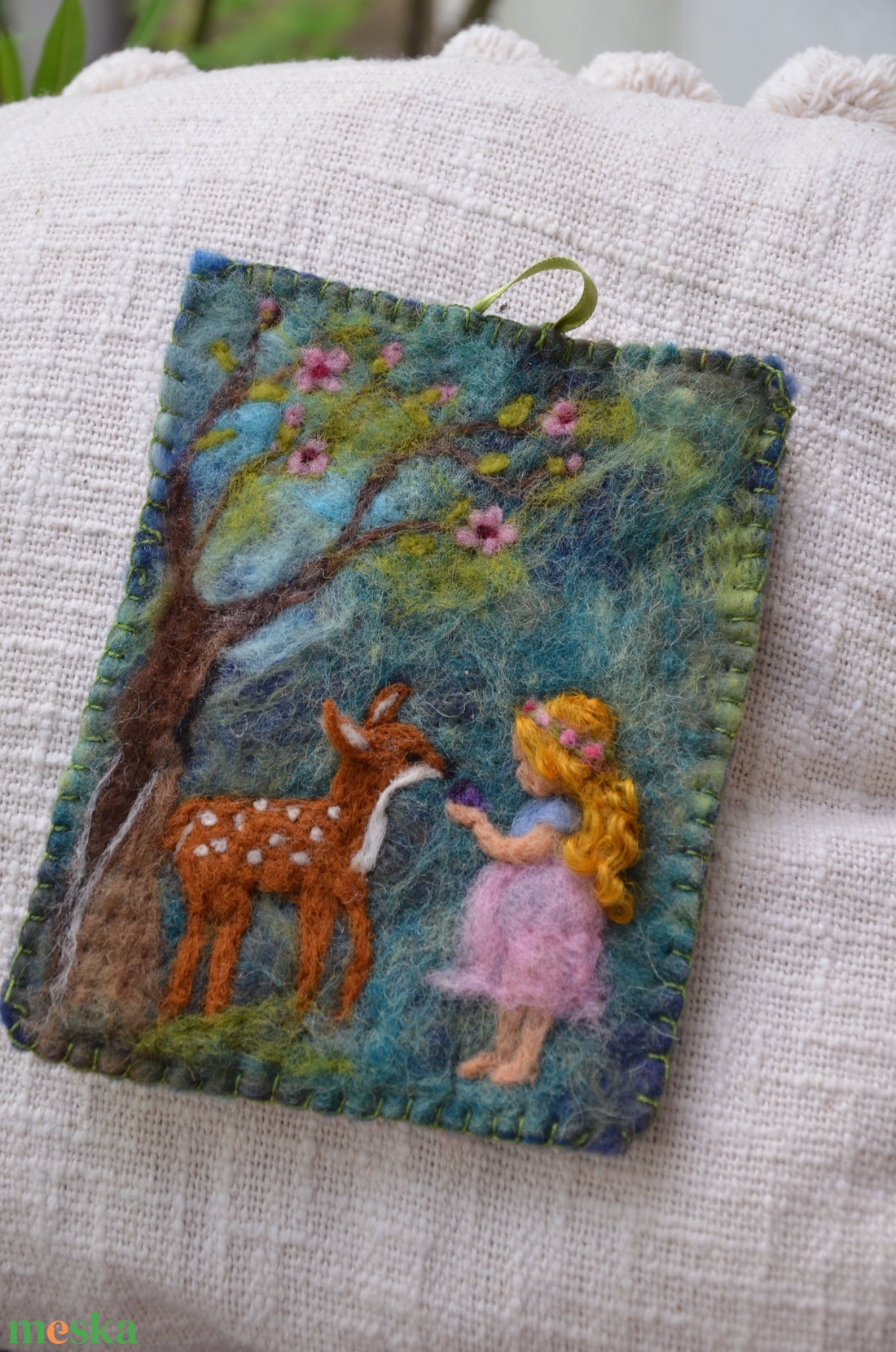 Őzikés kép - játék & sport - készségfejlesztő és logikai játék - montessori szivárvány, waldorf játékok - Meska.hu