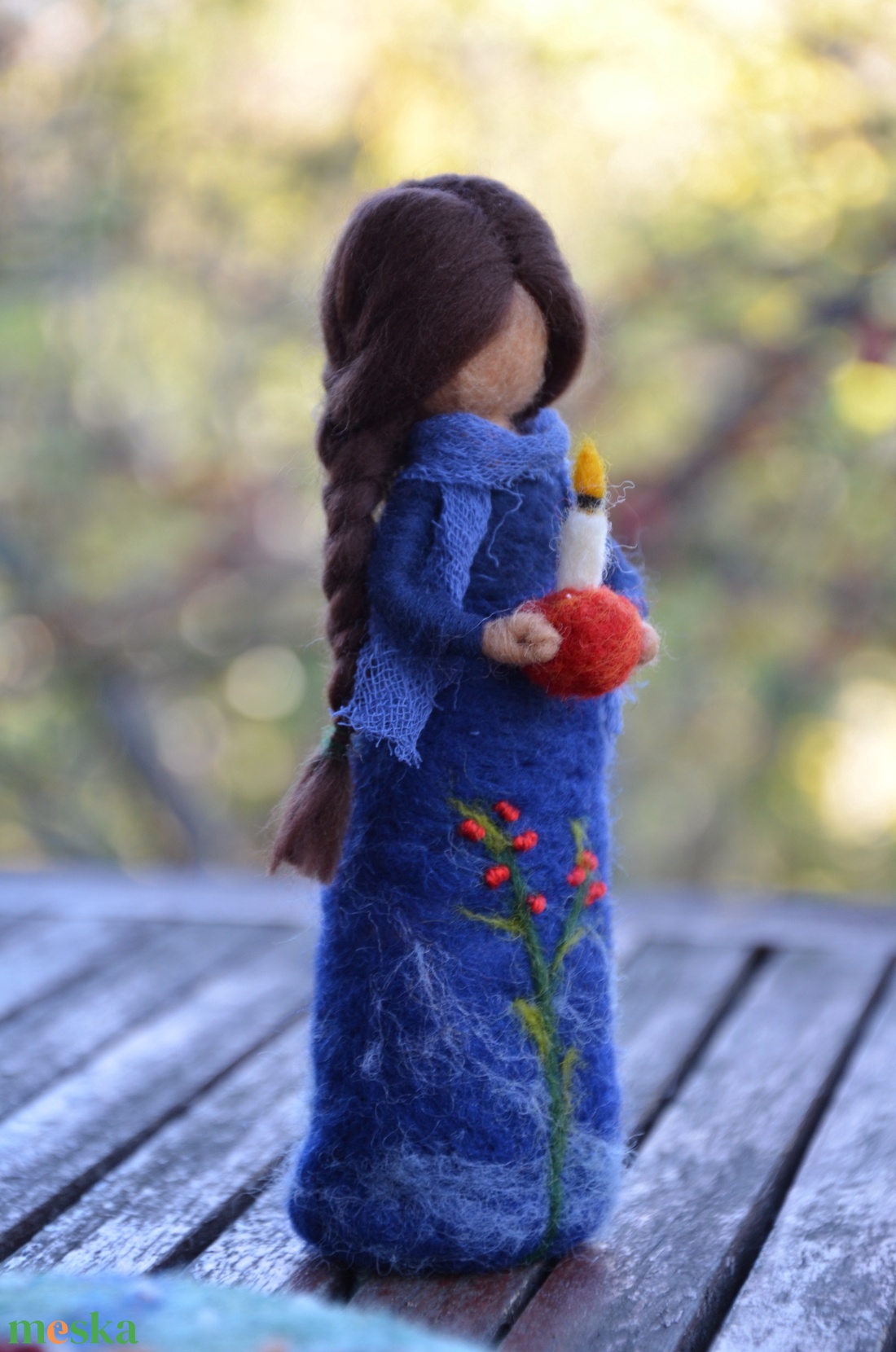 Karácsonyi gyertyás angyal - játék & sport - készségfejlesztő és logikai játék - montessori szivárvány, waldorf játékok - Meska.hu