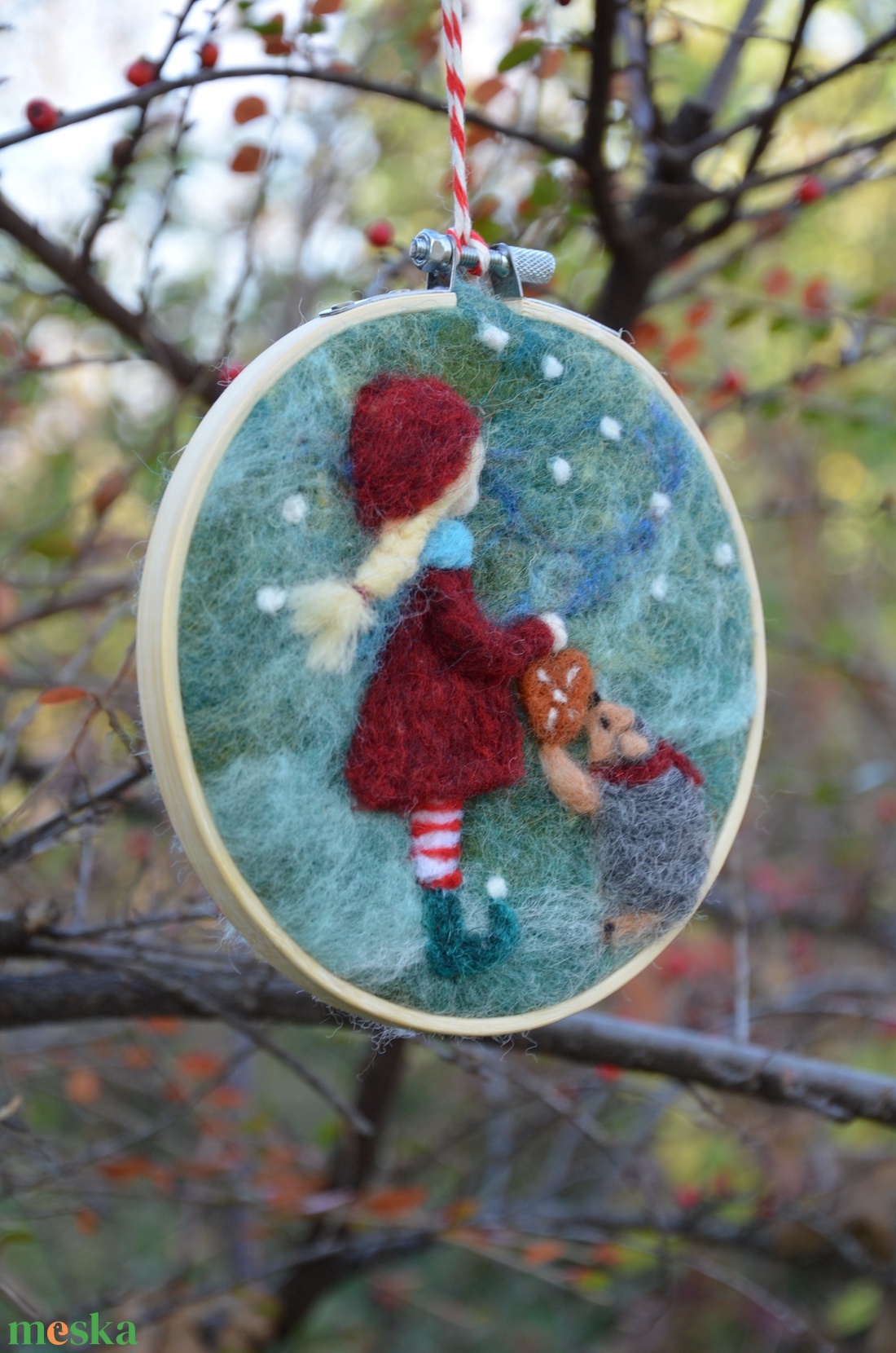 Karácsonyi képecske - karácsony - karácsonyi lakásdekoráció - karácsonyi lakásdíszek - Meska.hu