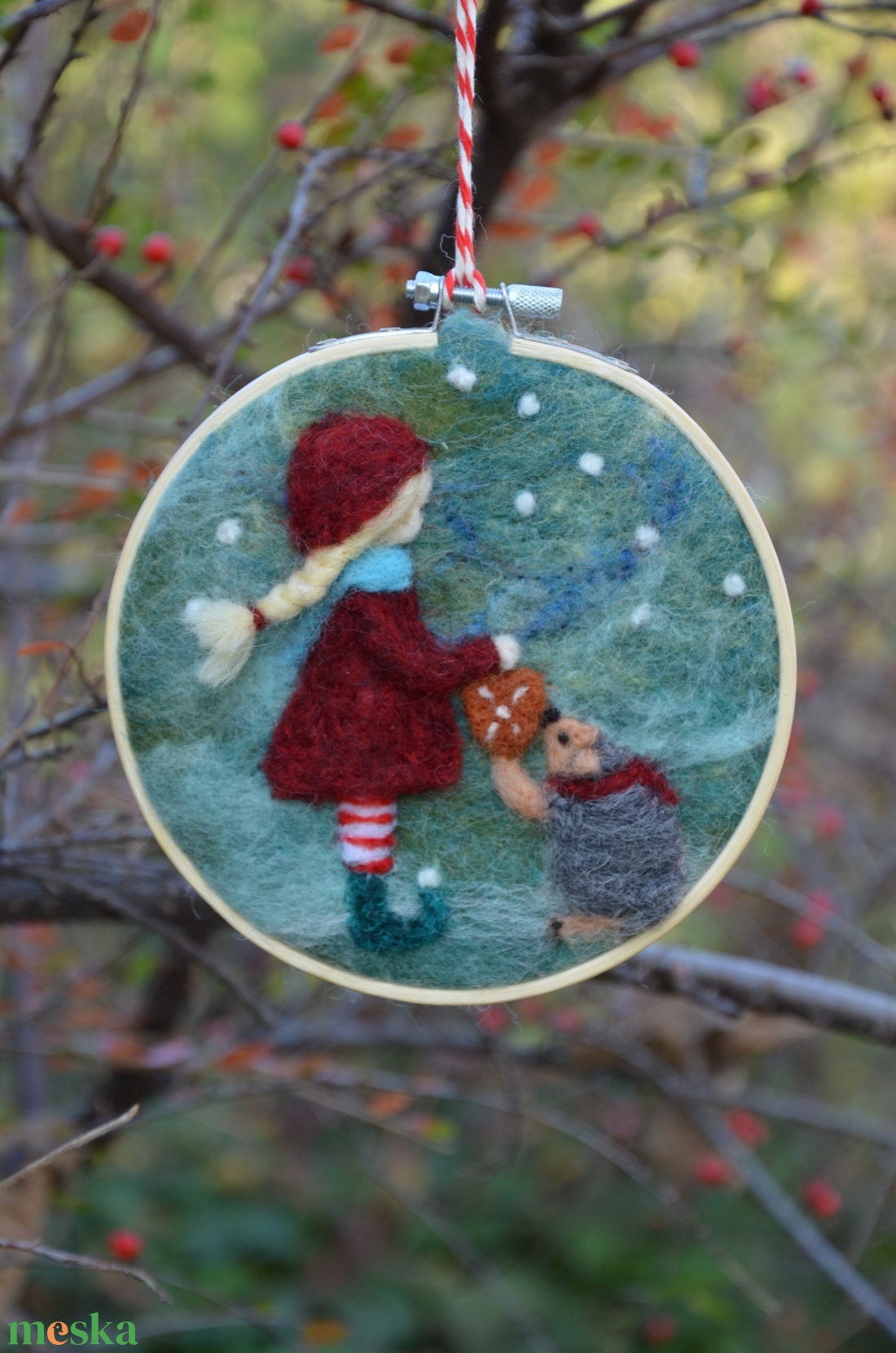 Karácsonyi képecske - karácsony - karácsonyi lakásdekoráció - karácsonyi lakásdíszek - Meska.hu