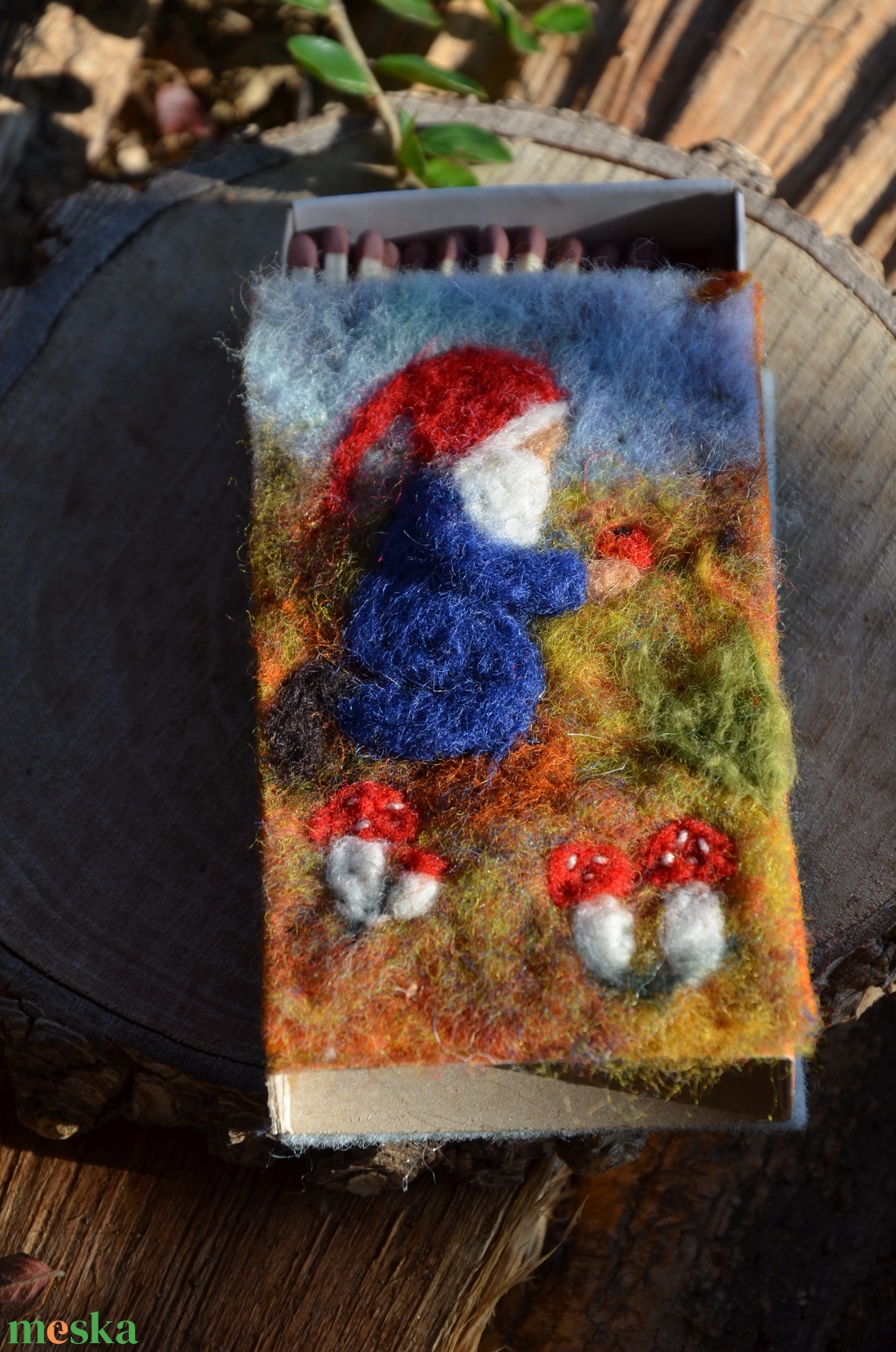 Díszes gyufás skatulya - karácsony - karácsonyi lakásdekoráció - karácsonyi lakásdíszek - Meska.hu