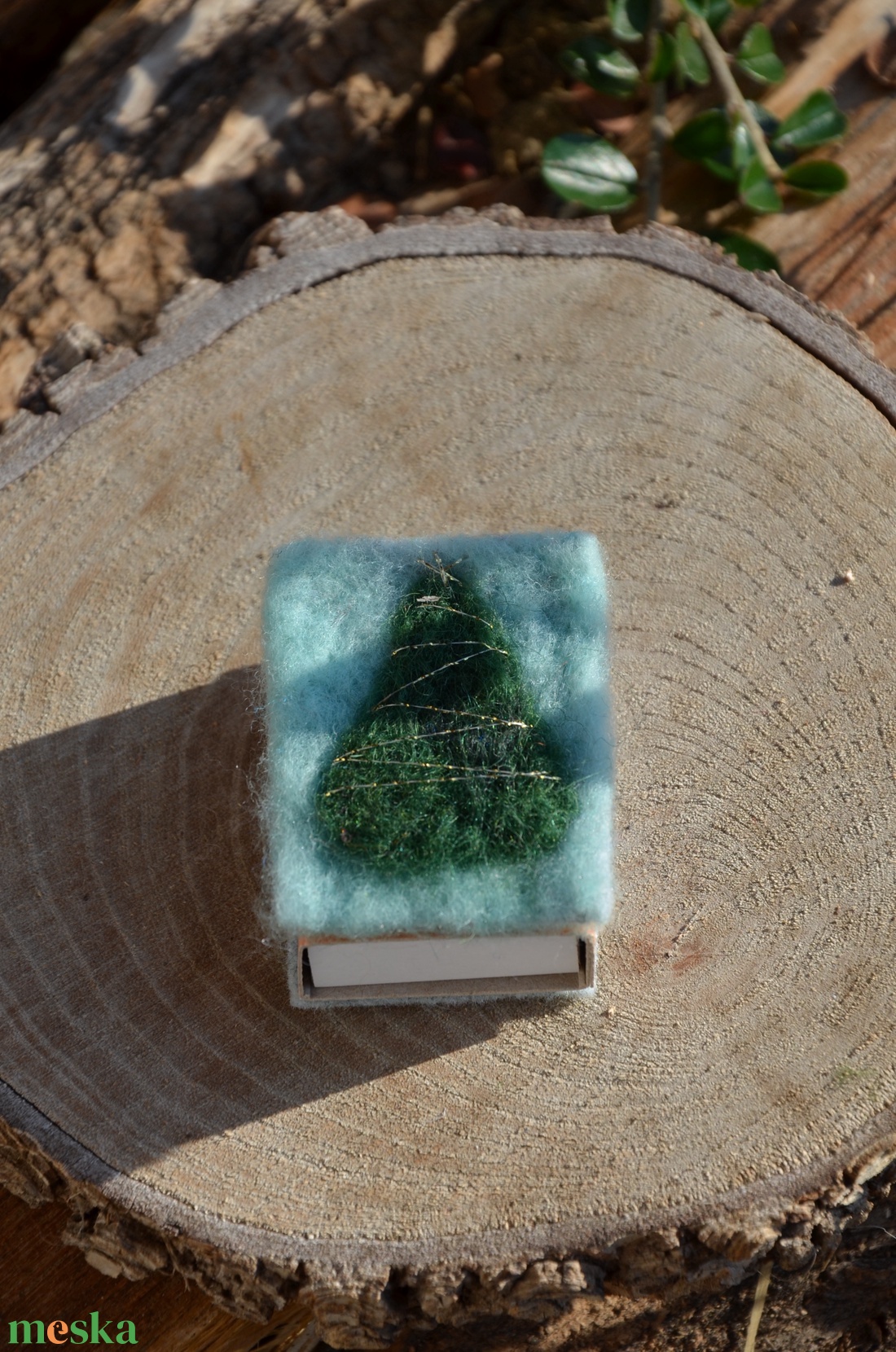 Díszes gyufás skatulya - karácsony - karácsonyi lakásdekoráció - karácsonyi lakásdíszek - Meska.hu