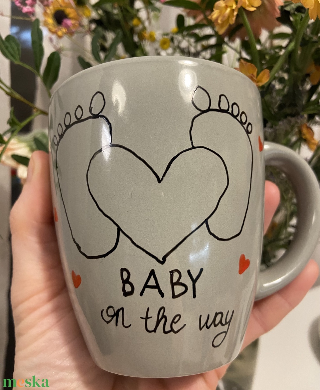 Babaváró bögre - otthon & életmód - konyhafelszerelés, tálalás - tálalás - bögre & csésze - Meska.hu