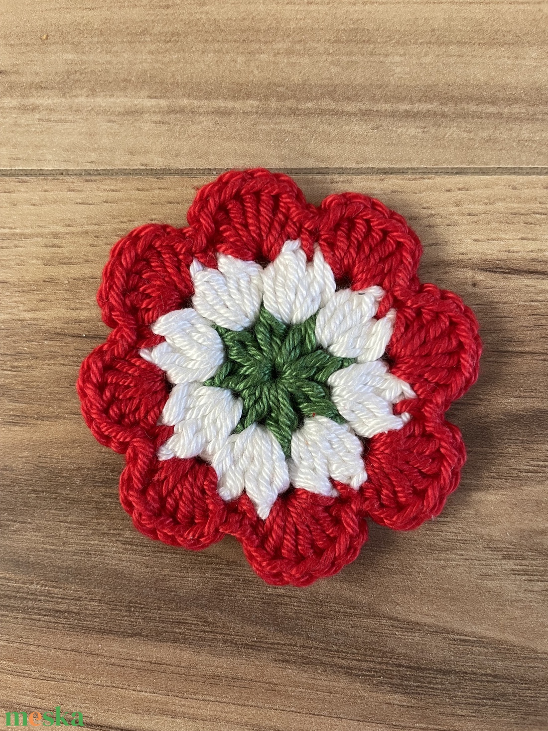 Horgolt kokárda - ékszer - kitűző és bross - Meska.hu