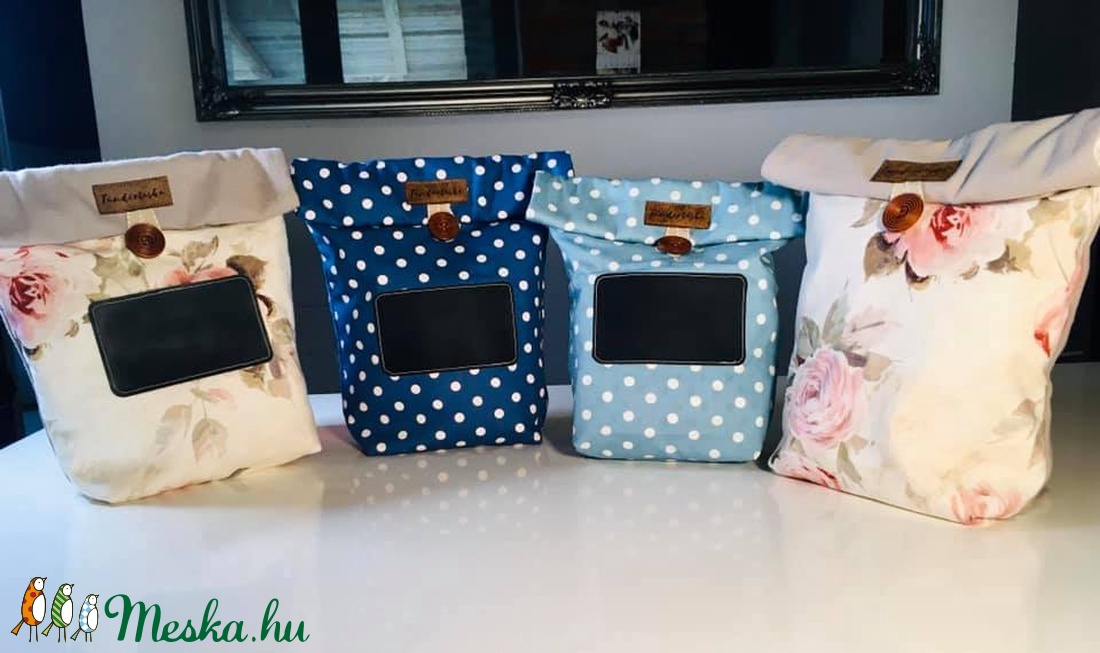 Uzsonnás táska, PUL béléssel (élelmiszerbiztos) - Vintage rózsás - táska & tok - bevásárlás & shopper táska - shopper, textiltáska, szatyor - Meska.hu Uzsonnás táska, PUL béléssel (élelmiszerbiztos) - Vintage rózsás - táska & tok - bevásárlás & shopper táska - shopper, textiltáska, szatyor - Meska.hu