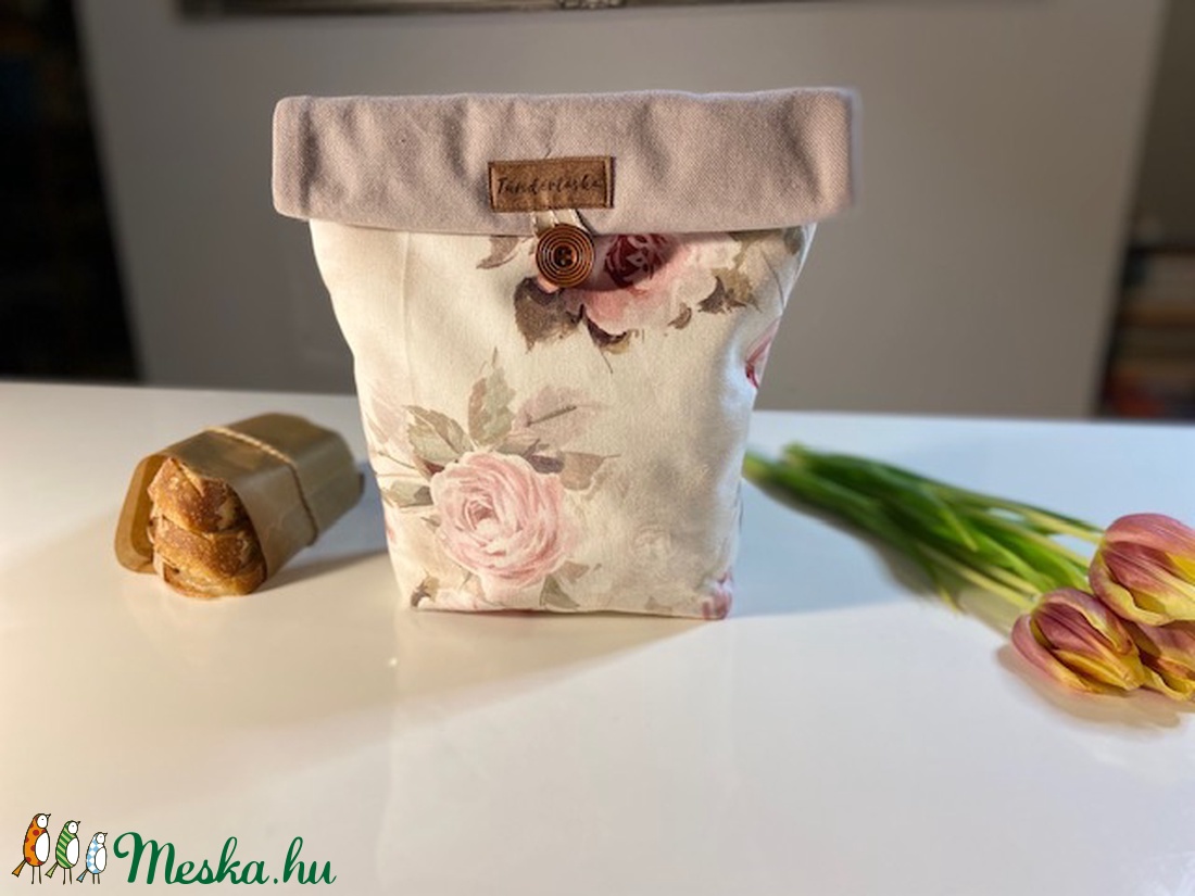 Uzsonnás táska, PUL béléssel (élelmiszerbiztos) - Vintage rózsás - táska & tok - bevásárlás & shopper táska - shopper, textiltáska, szatyor - Meska.hu Uzsonnás táska, PUL béléssel (élelmiszerbiztos) - Vintage rózsás - táska & tok - bevásárlás & shopper táska - shopper, textiltáska, szatyor - Meska.hu