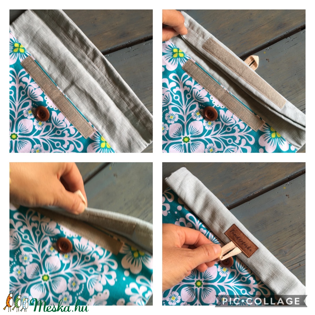 Kenyér, pékárú frissentartó zsák, élelmiszerbarát PUL béléssel (nagy méret) - táska & tok - bevásárlás & shopper táska - kenyeres zsák - Meska.hu