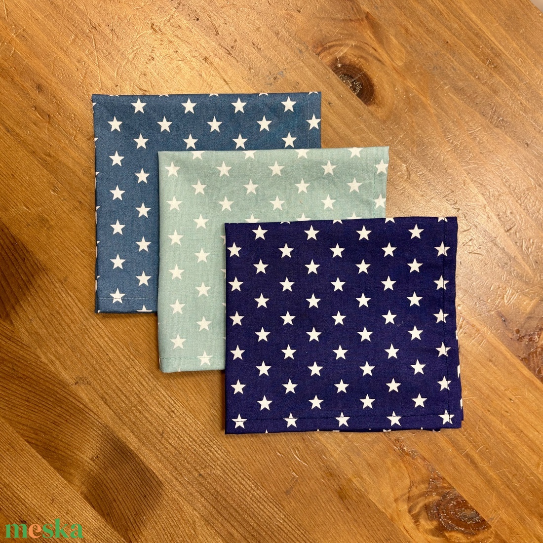 Textil szalvéta 4db, Ökotex100 pamutvászon - táska & tok - uzsonna- & ebéd tartó - szendvics csomagoló - Meska.hu