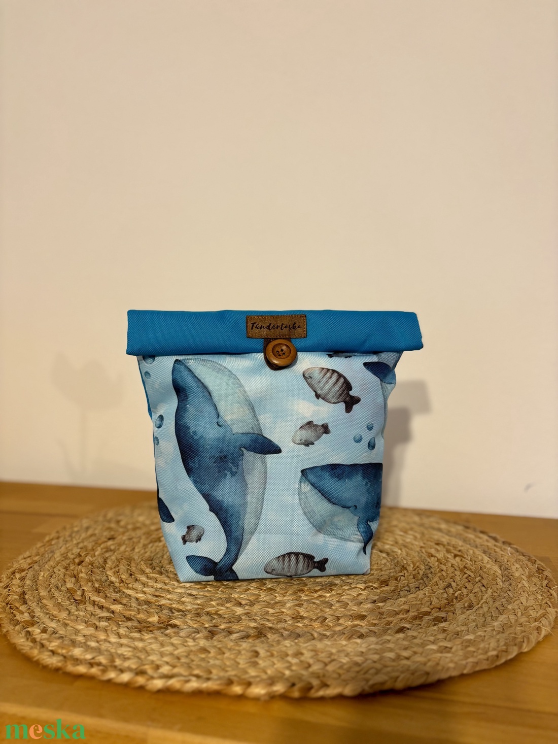 Uzsonnás táska,  PUL béléssel (élelmiszerbarát) - táska & tok - uzsonna- & ebéd tartó - ebéd tasak, doboz - Meska.hu