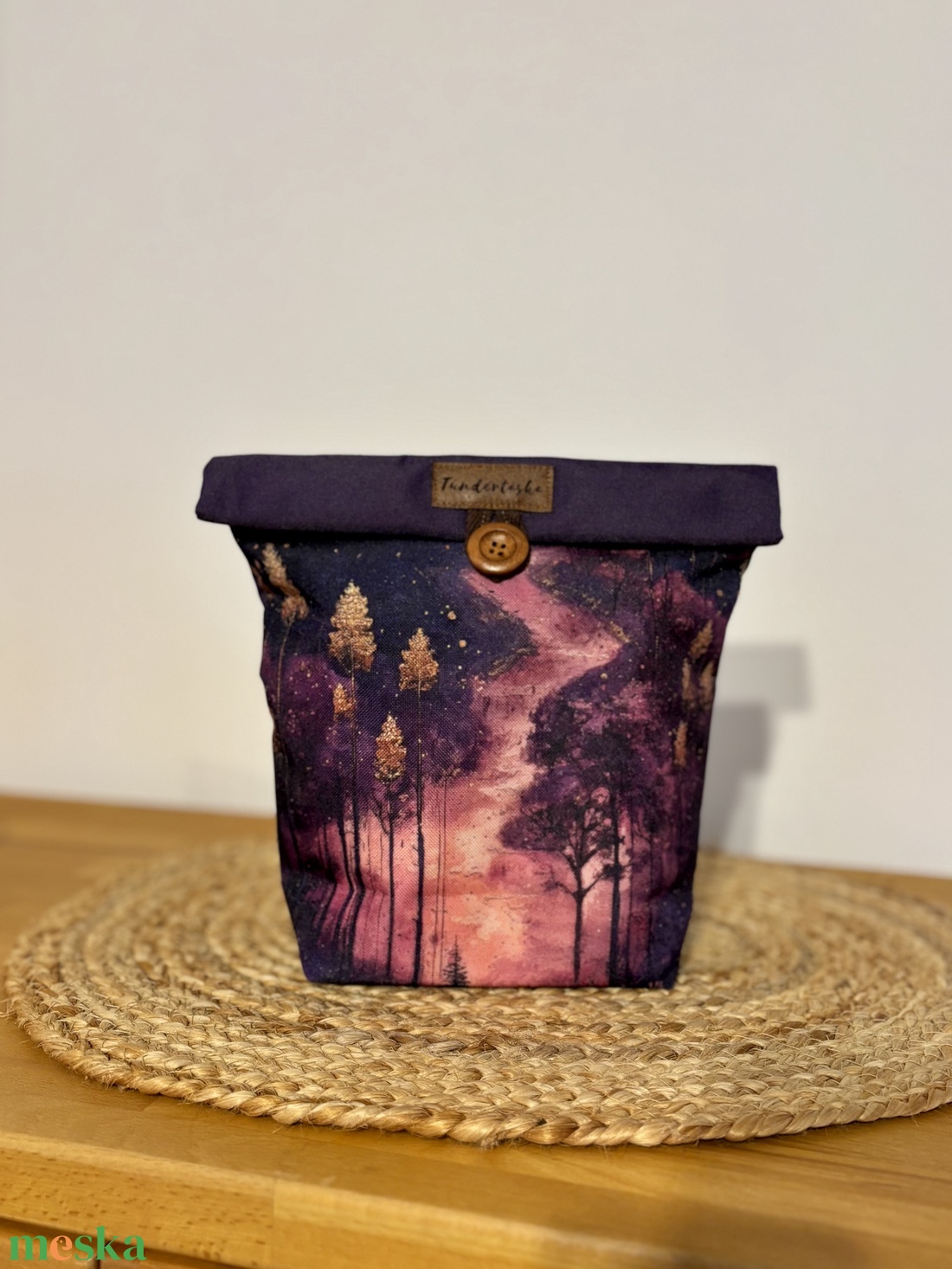 Uzsonnás táska,  PUL béléssel (élelmiszerbarát) - táska & tok - uzsonna- & ebéd tartó - ebéd tasak, doboz - Meska.hu