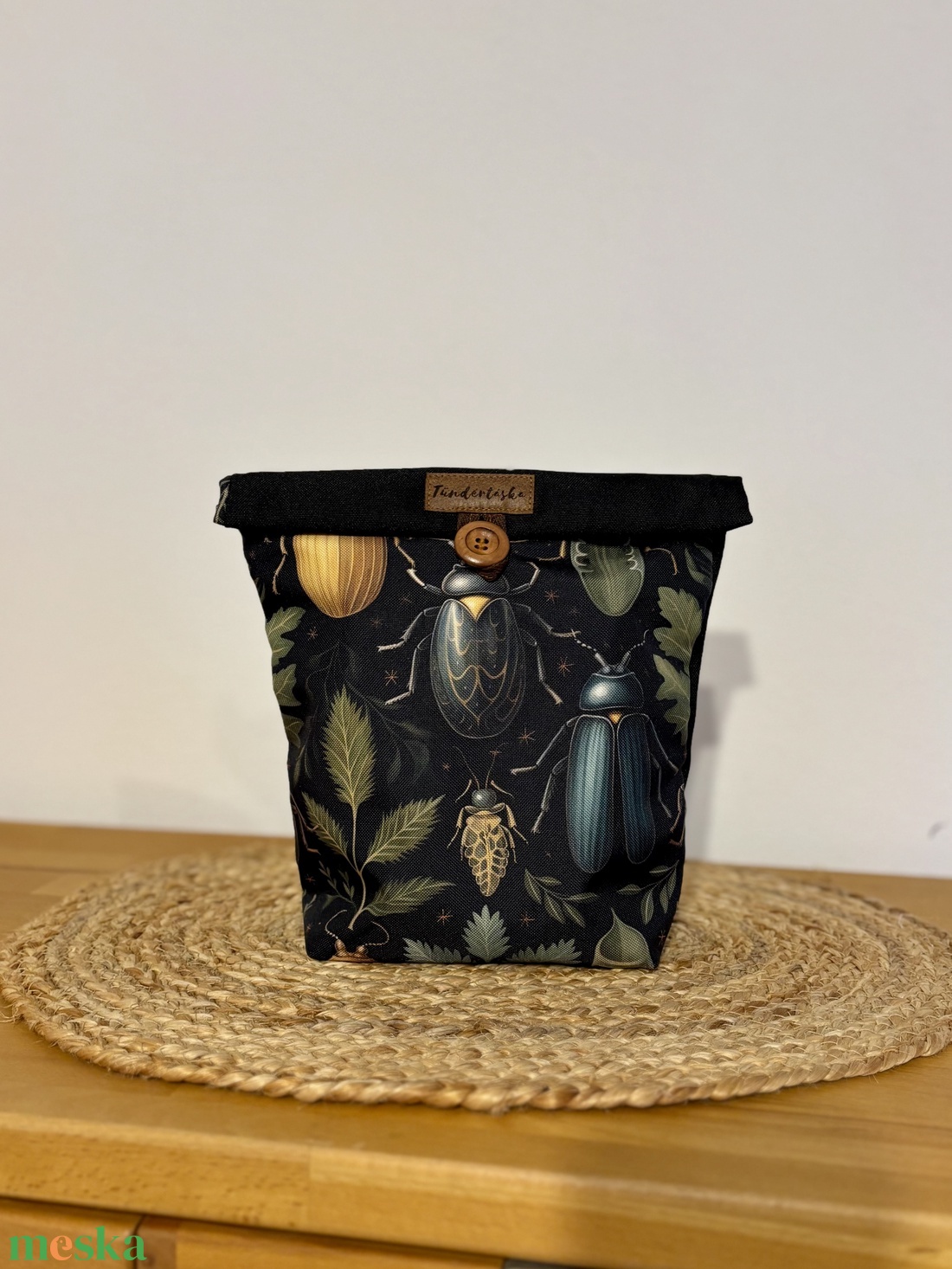 Uzsonnás táska,  PUL béléssel (élelmiszerbarát) - táska & tok - uzsonna- & ebéd tartó - ebéd tasak, doboz - Meska.hu