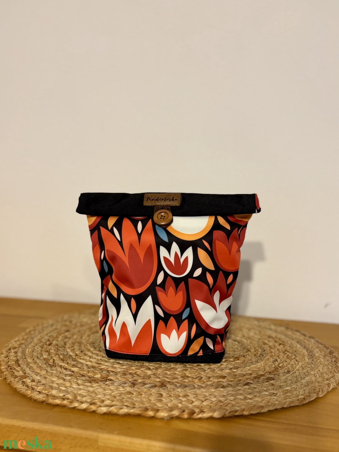 Uzsonnás táska,  PUL béléssel (élelmiszerbarát) - táska & tok - uzsonna- & ebéd tartó - ebéd tasak, doboz - Meska.hu