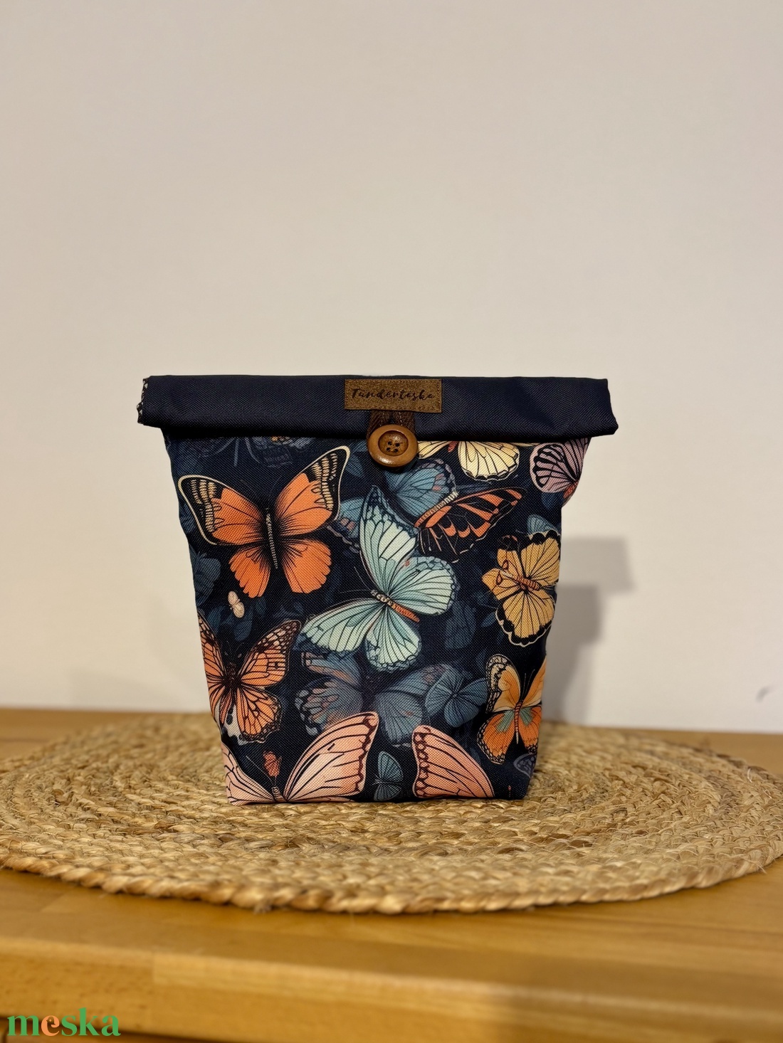 Uzsonnás táska,  PUL béléssel (élelmiszerbarát) - táska & tok - uzsonna- & ebéd tartó - ebéd tasak, doboz - Meska.hu