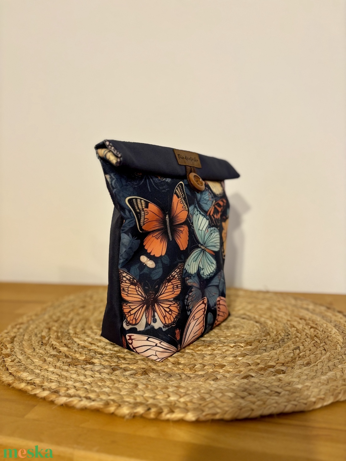 Uzsonnás táska,  PUL béléssel (élelmiszerbarát) - táska & tok - uzsonna- & ebéd tartó - ebéd tasak, doboz - Meska.hu