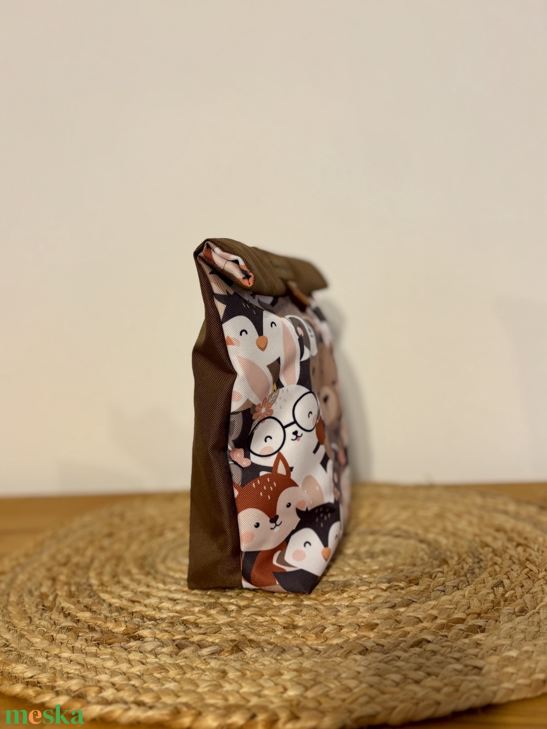 Uzsonnás táska,  PUL béléssel (élelmiszerbarát) - táska & tok - uzsonna- & ebéd tartó - ebéd tasak, doboz - Meska.hu