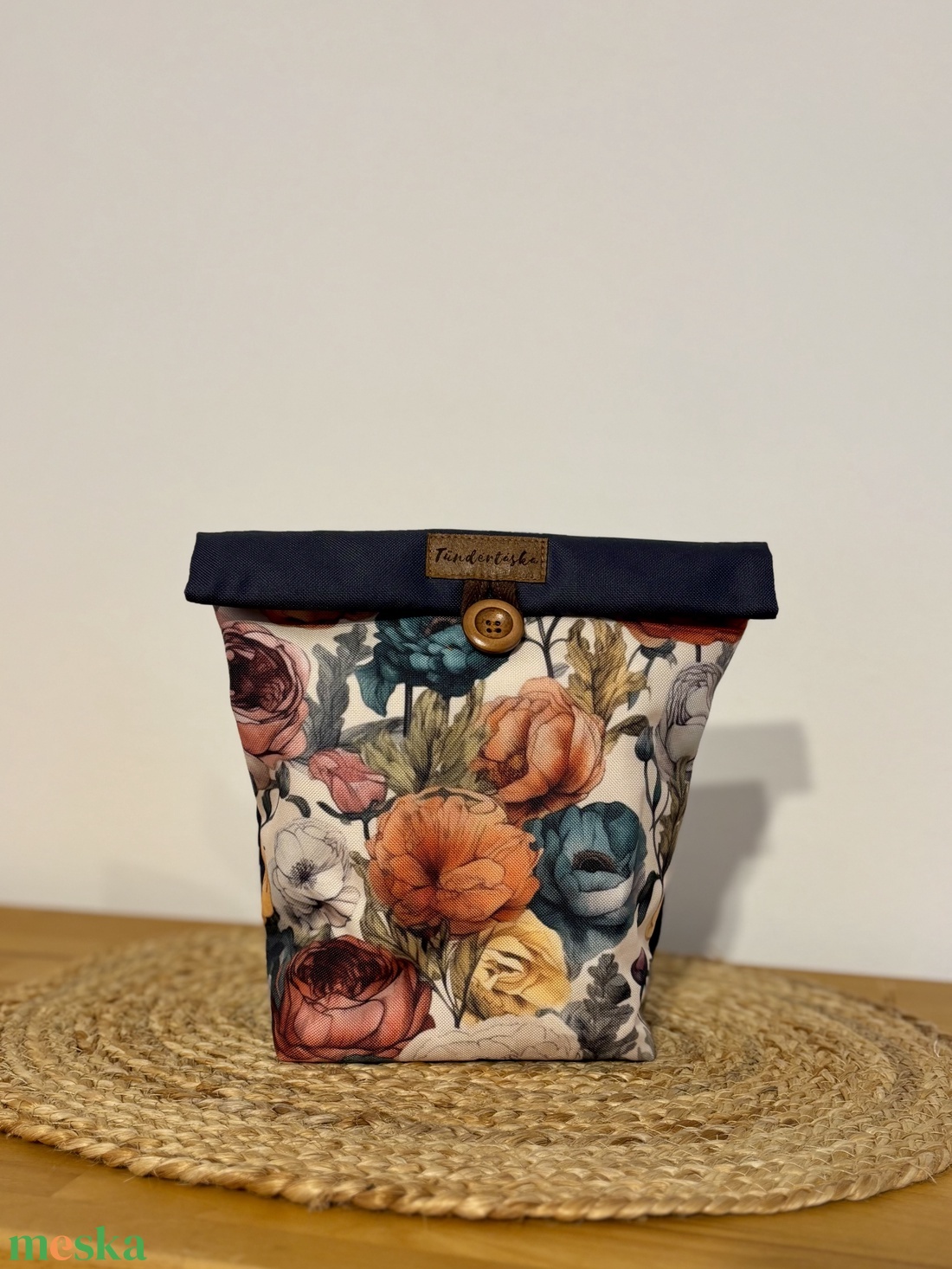 Uzsonnás táska,  PUL béléssel (élelmiszerbarát) - táska & tok - uzsonna- & ebéd tartó - ebéd tasak, doboz - Meska.hu