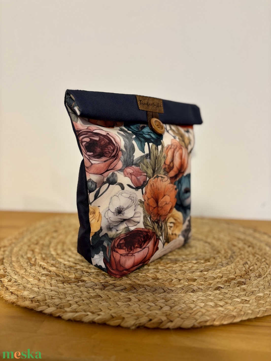 Uzsonnás táska,  PUL béléssel (élelmiszerbarát) - táska & tok - uzsonna- & ebéd tartó - ebéd tasak, doboz - Meska.hu