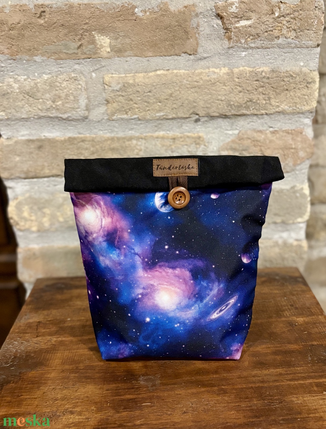 Uzsonnás táska,  PUL béléssel (élelmiszerbarát) - táska & tok - uzsonna- & ebéd tartó - ebéd tasak, doboz - Meska.hu