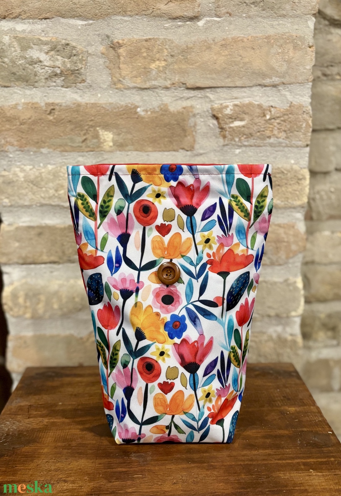 Uzsonnás táska,  PUL béléssel (élelmiszerbarát) - táska & tok - uzsonna- & ebéd tartó - ebéd tasak, doboz - Meska.hu