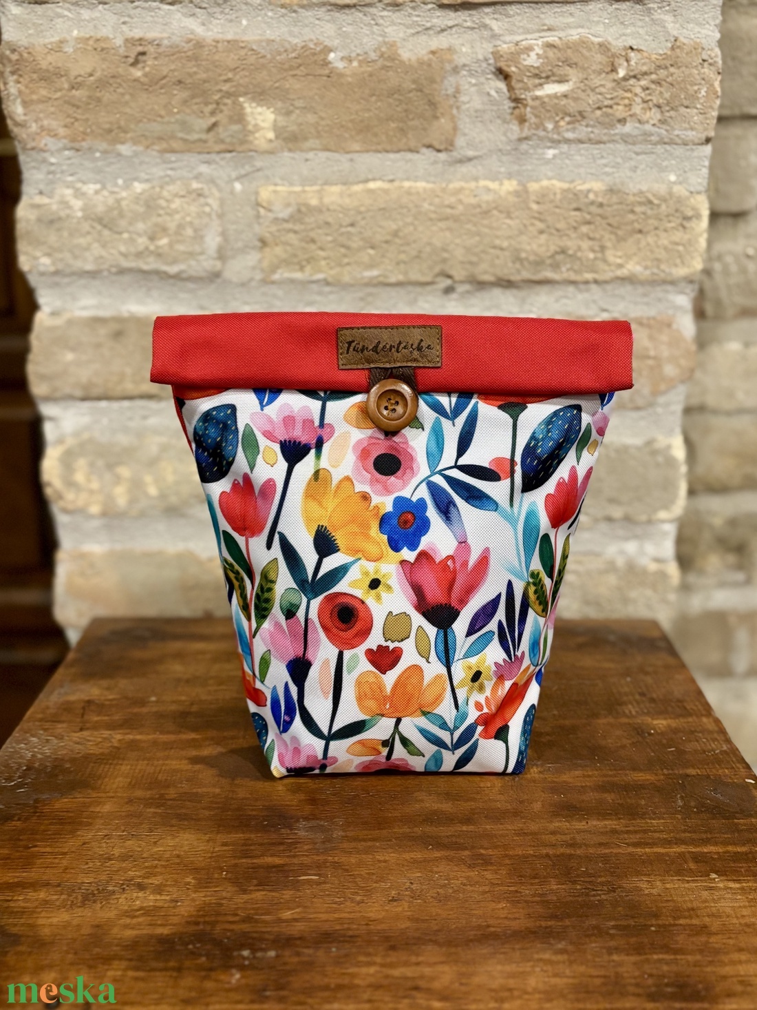 Uzsonnás táska,  PUL béléssel (élelmiszerbarát) - táska & tok - uzsonna- & ebéd tartó - ebéd tasak, doboz - Meska.hu